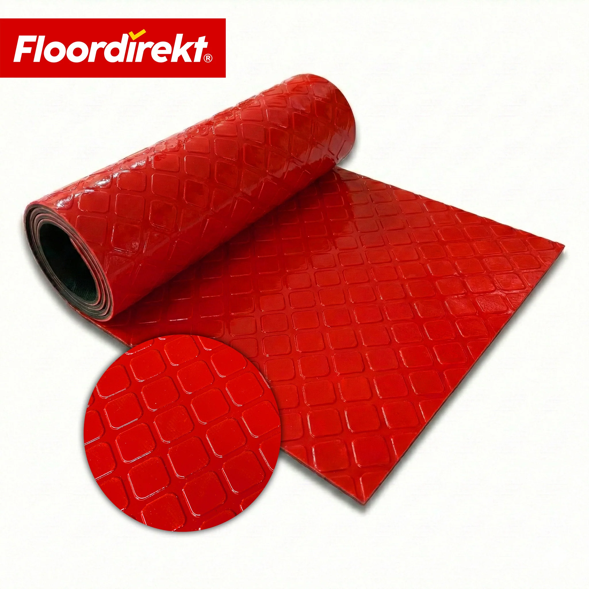 PVC-Bodenbelag | Check Quadra | Quadrat-Optik | Rutschfest & Pflegeleicht | Meterware / Zuschnitt nach Maß | 110 cm Breite - Image 17