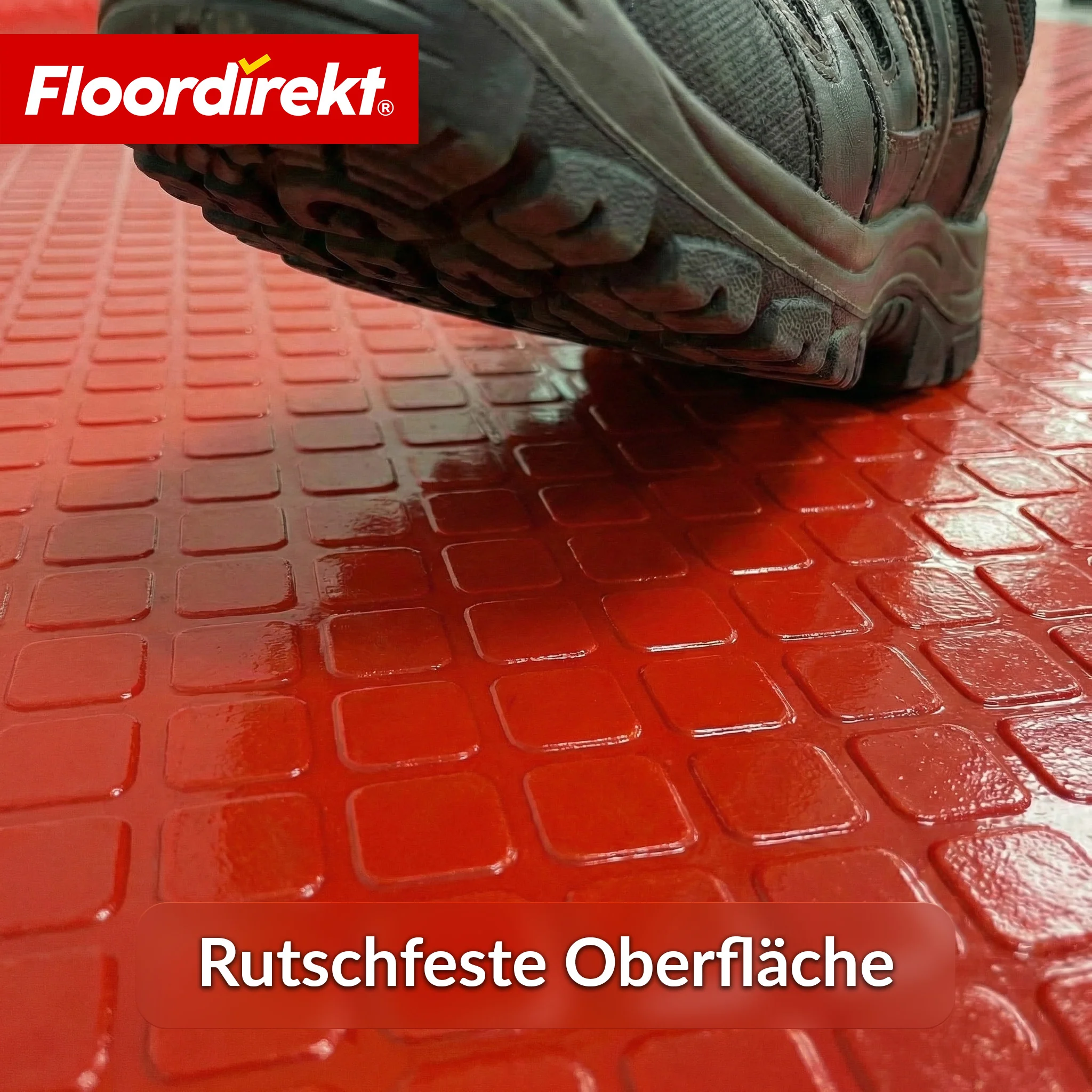 PVC-Bodenbelag | Check Quadra | Quadrat-Optik | Rutschfest & Pflegeleicht | Meterware / Zuschnitt nach Maß | 110 cm Breite - Image 19