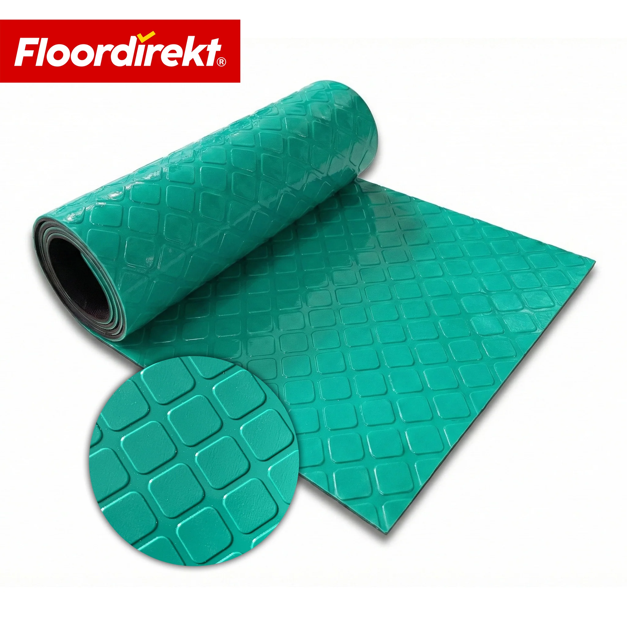 PVC-Bodenbelag | Check Quadra | Quadrat-Optik | Rutschfest & Pflegeleicht | Meterware / Zuschnitt nach Maß | 110 cm Breite - Image 25