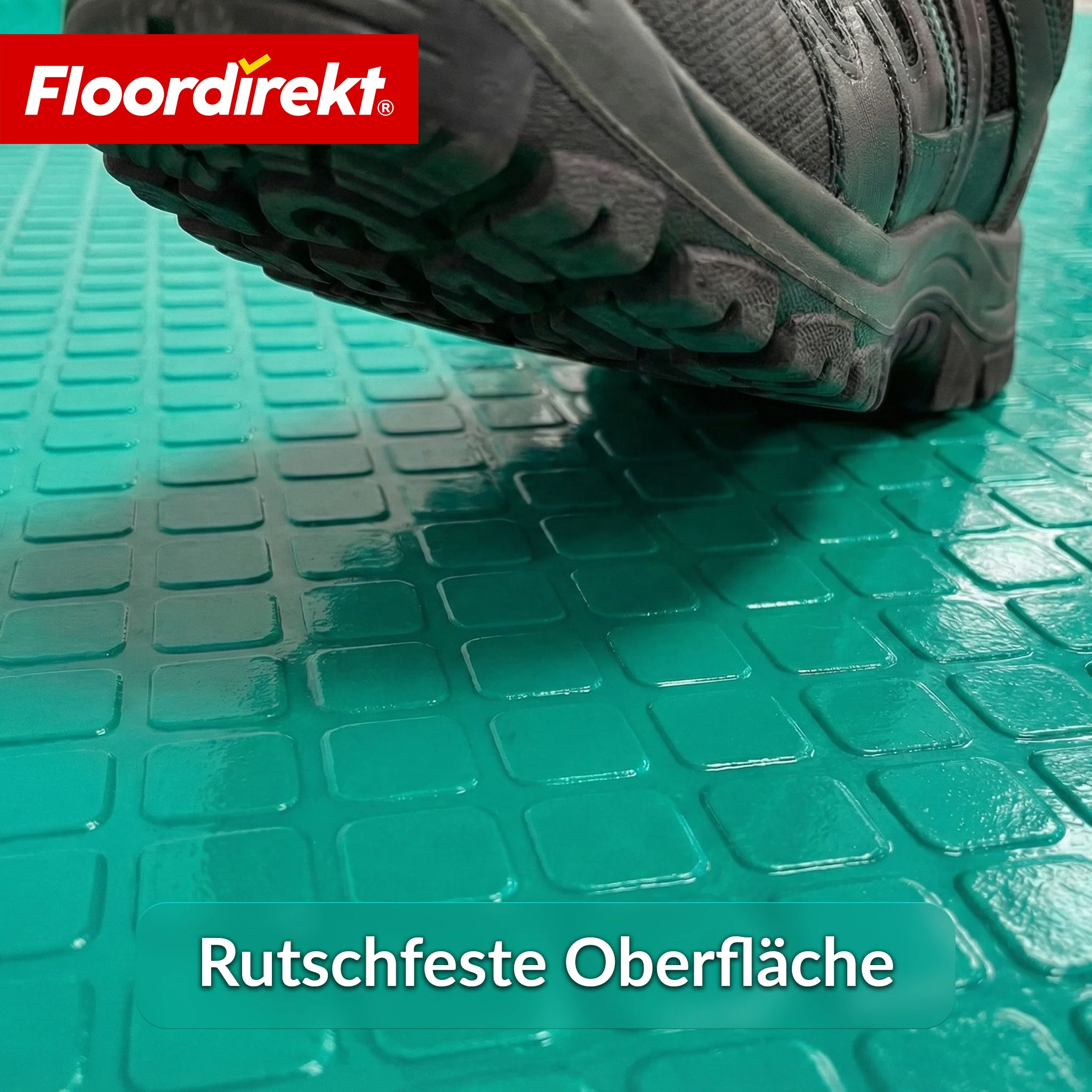 PVC-Bodenbelag | Check Quadra | Quadrat-Optik | Rutschfest & Pflegeleicht | Meterware / Zuschnitt nach Maß | 110 cm Breite - Image 27