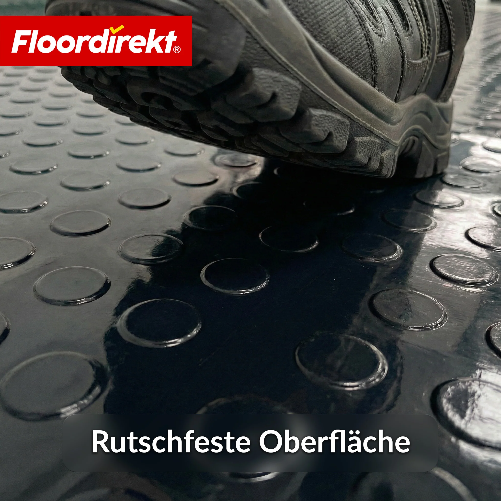 PVC-Bodenbelag | Coin Mirror | Coin-Optik Flachnoppen | Rutschfest & Pflegeleicht | Meterware / Zuschnitt nach Maß | 110 cm Breite - Image 11