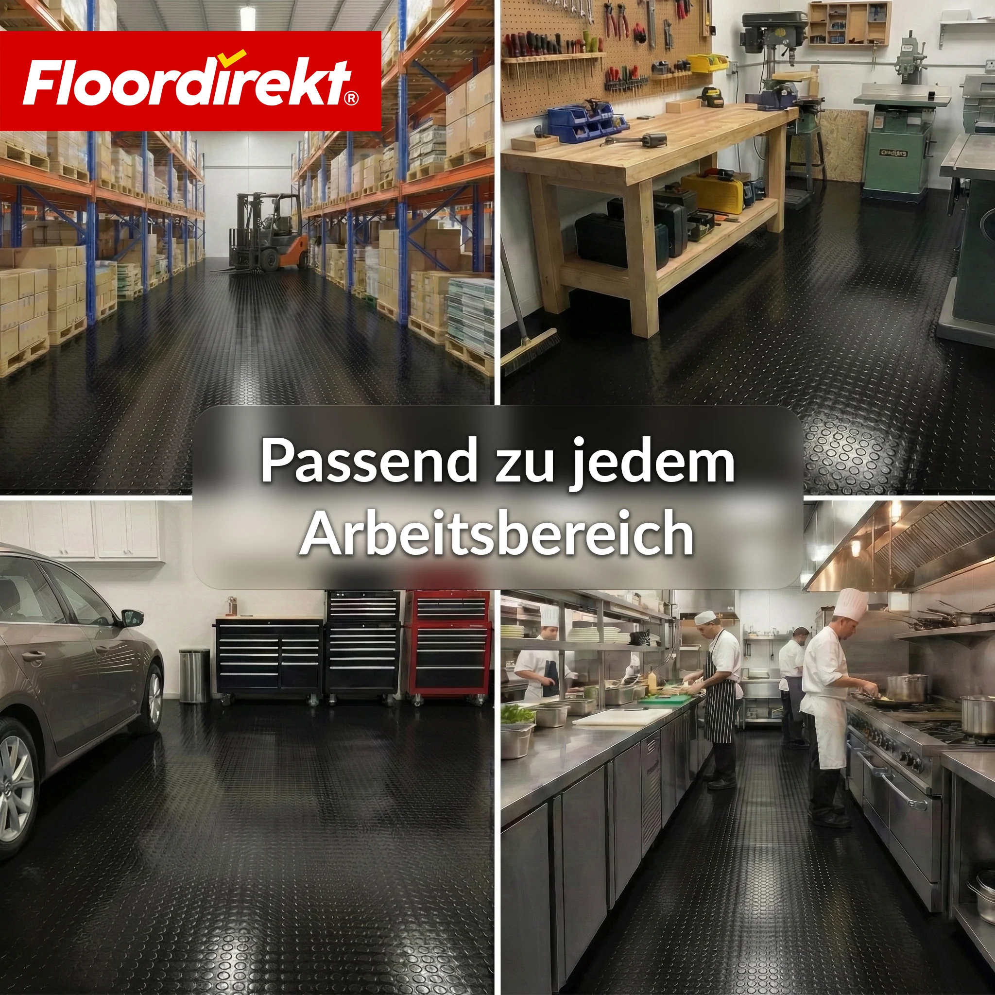 PVC-Bodenbelag | Coin Mirror | Coin-Optik Flachnoppen | Rutschfest & Pflegeleicht | Meterware / Zuschnitt nach Maß | 110 cm Breite - Image 13