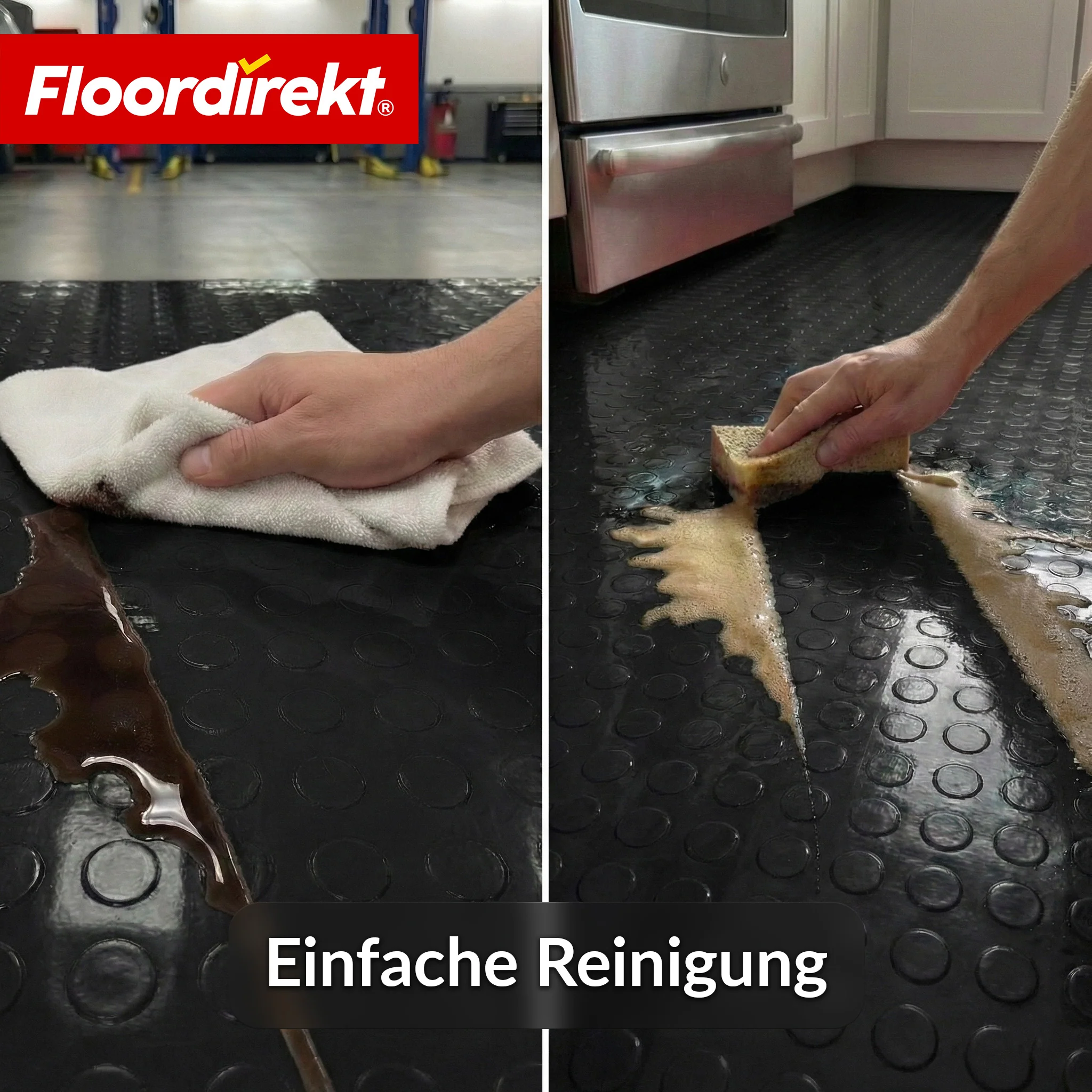 PVC-Bodenbelag | Coin Mirror | Coin-Optik Flachnoppen | Rutschfest & Pflegeleicht | Meterware / Zuschnitt nach Maß | 110 cm Breite - Image 14