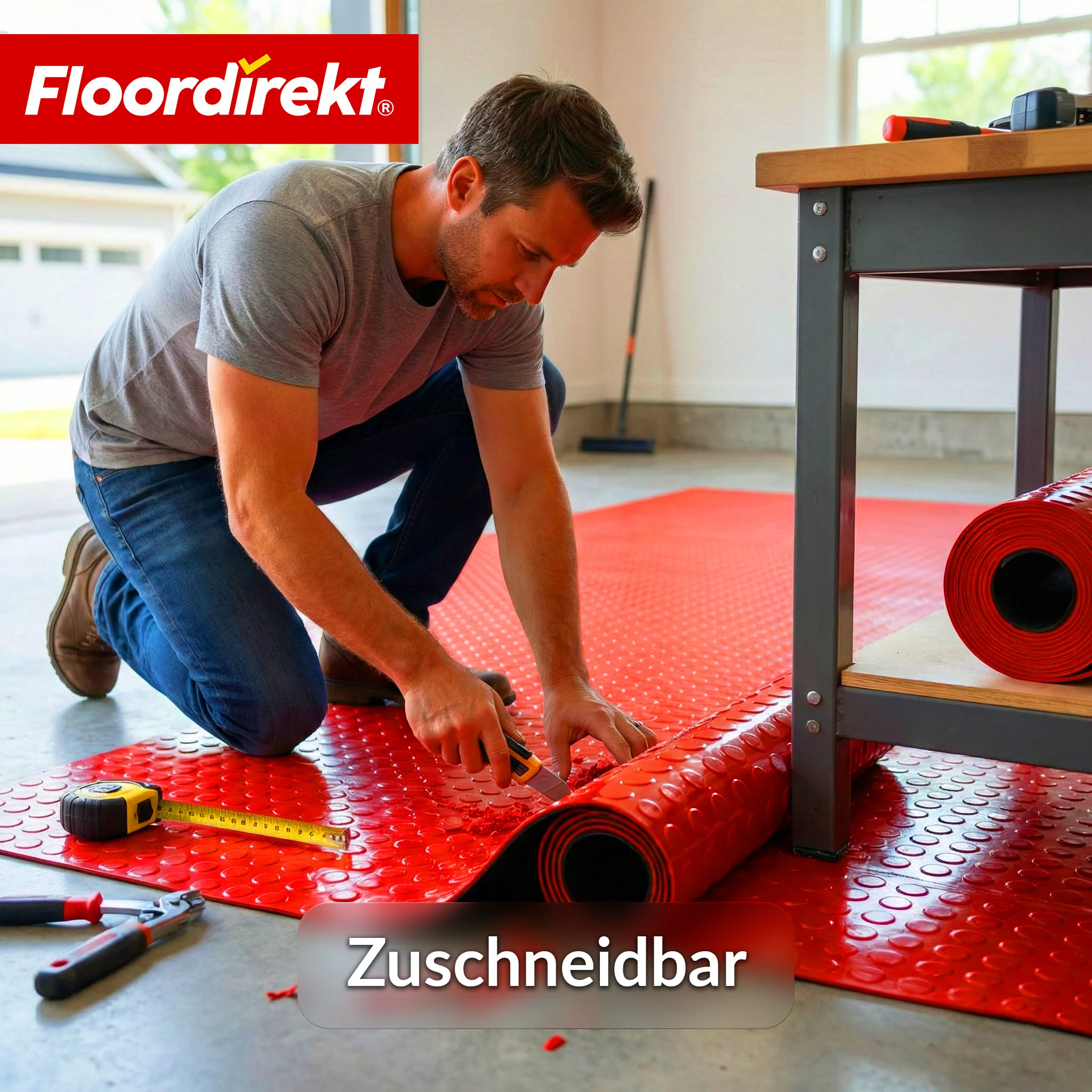 PVC-Bodenbelag | Coin Mirror | Coin-Optik Flachnoppen | Rutschfest & Pflegeleicht | Meterware / Zuschnitt nach Maß | 110 cm Breite - Image 23