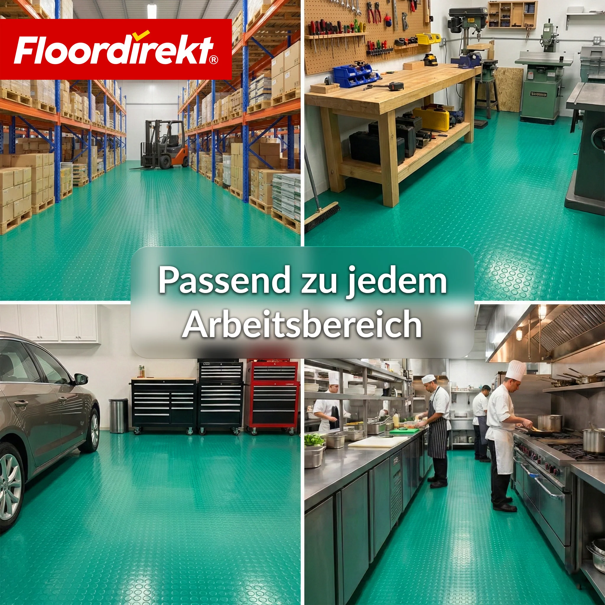 PVC-Bodenbelag | Coin Mirror | Coin-Optik Flachnoppen | Rutschfest & Pflegeleicht | Meterware / Zuschnitt nach Maß | 110 cm Breite - Image 29