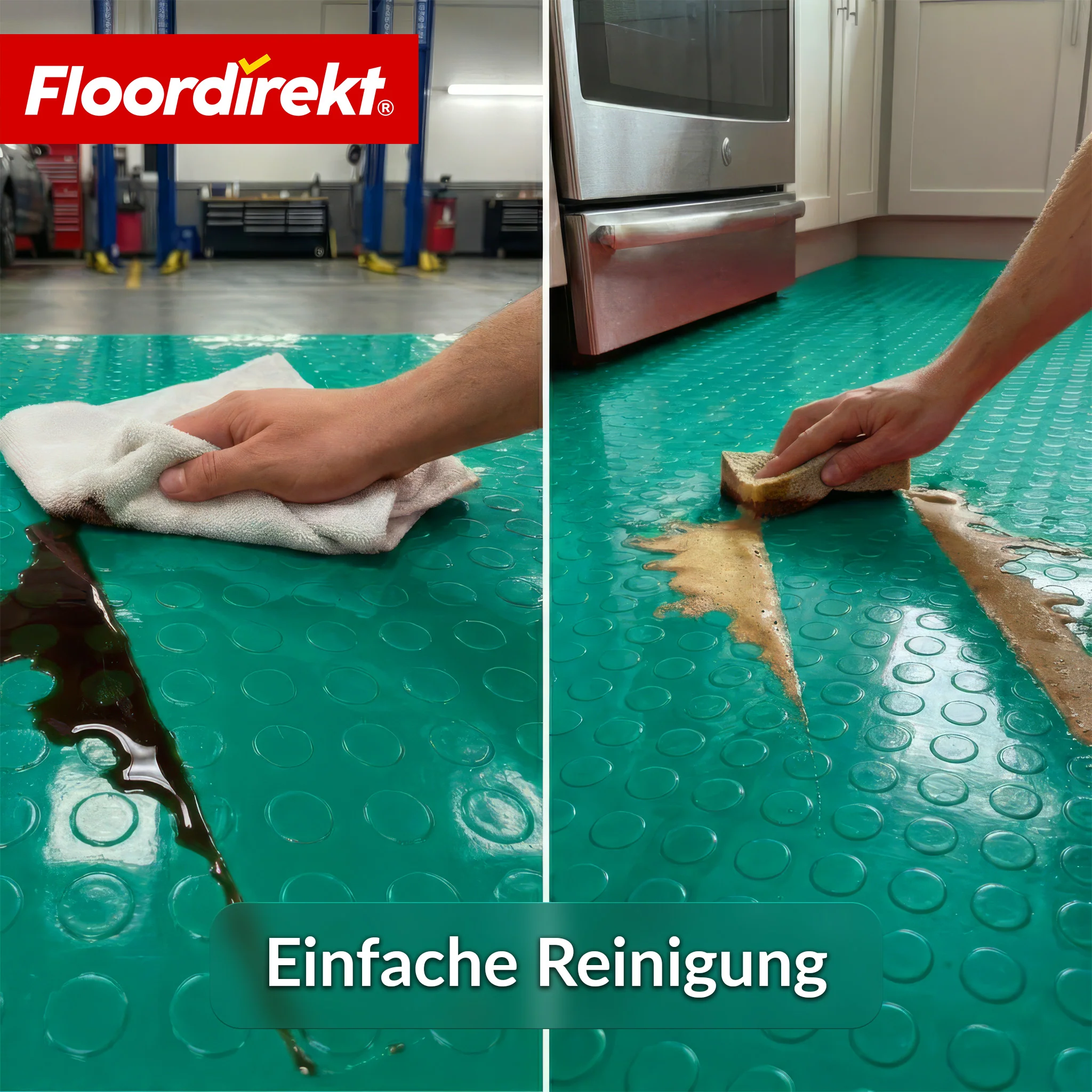 PVC-Bodenbelag | Coin Mirror | Coin-Optik Flachnoppen | Rutschfest & Pflegeleicht | Meterware / Zuschnitt nach Maß | 110 cm Breite - Image 30