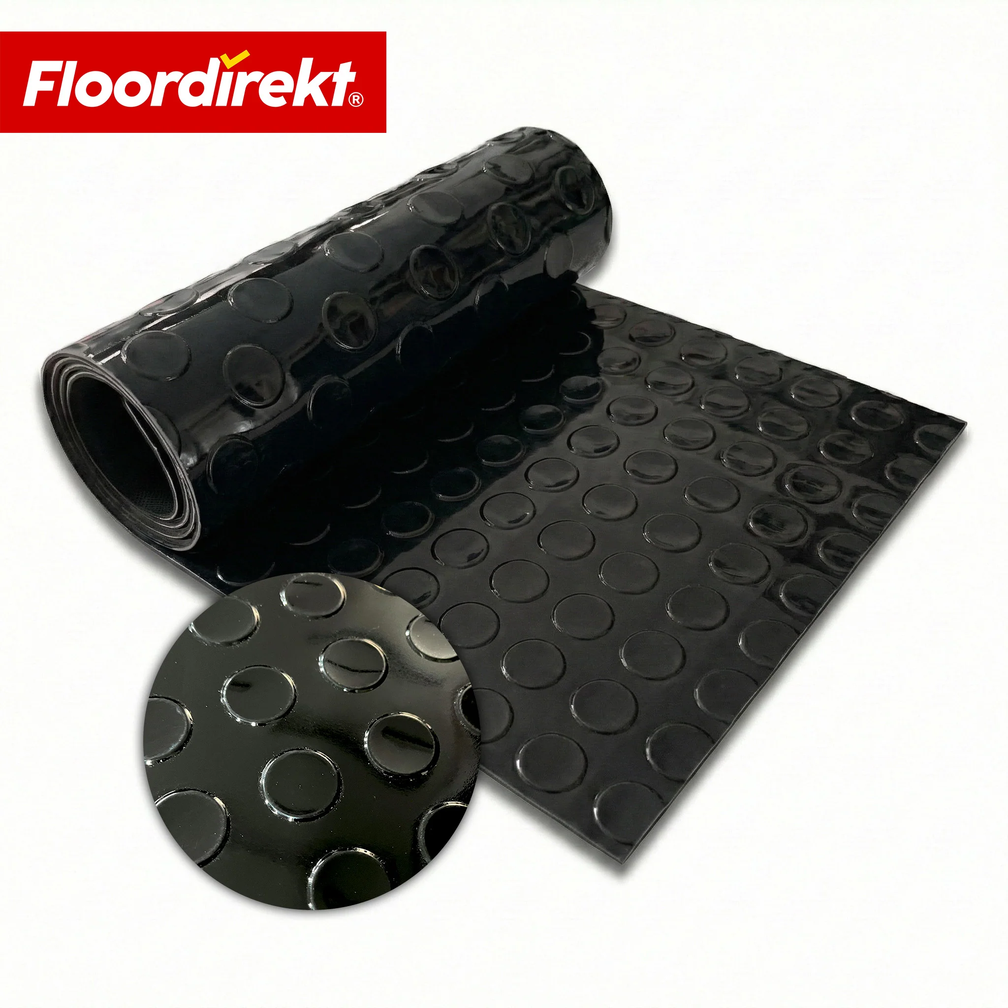 PVC-Bodenbelag | Coin Mirror | Coin-Optik Flachnoppen | Rutschfest & Pflegeleicht | Meterware / Zuschnitt nach Maß | 110 cm Breite - Image 9