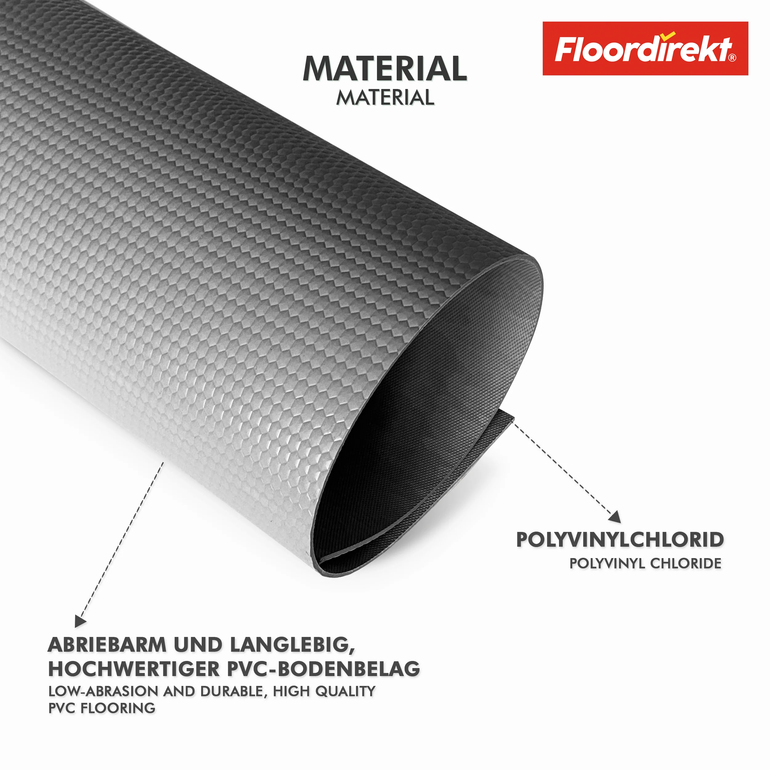 PVC-Bodenbelag | Hexagon | Robuster 2 mm Vinylboden, pflegeleicht & rutschfest | In mehreren Farben erhältlich - Image 12