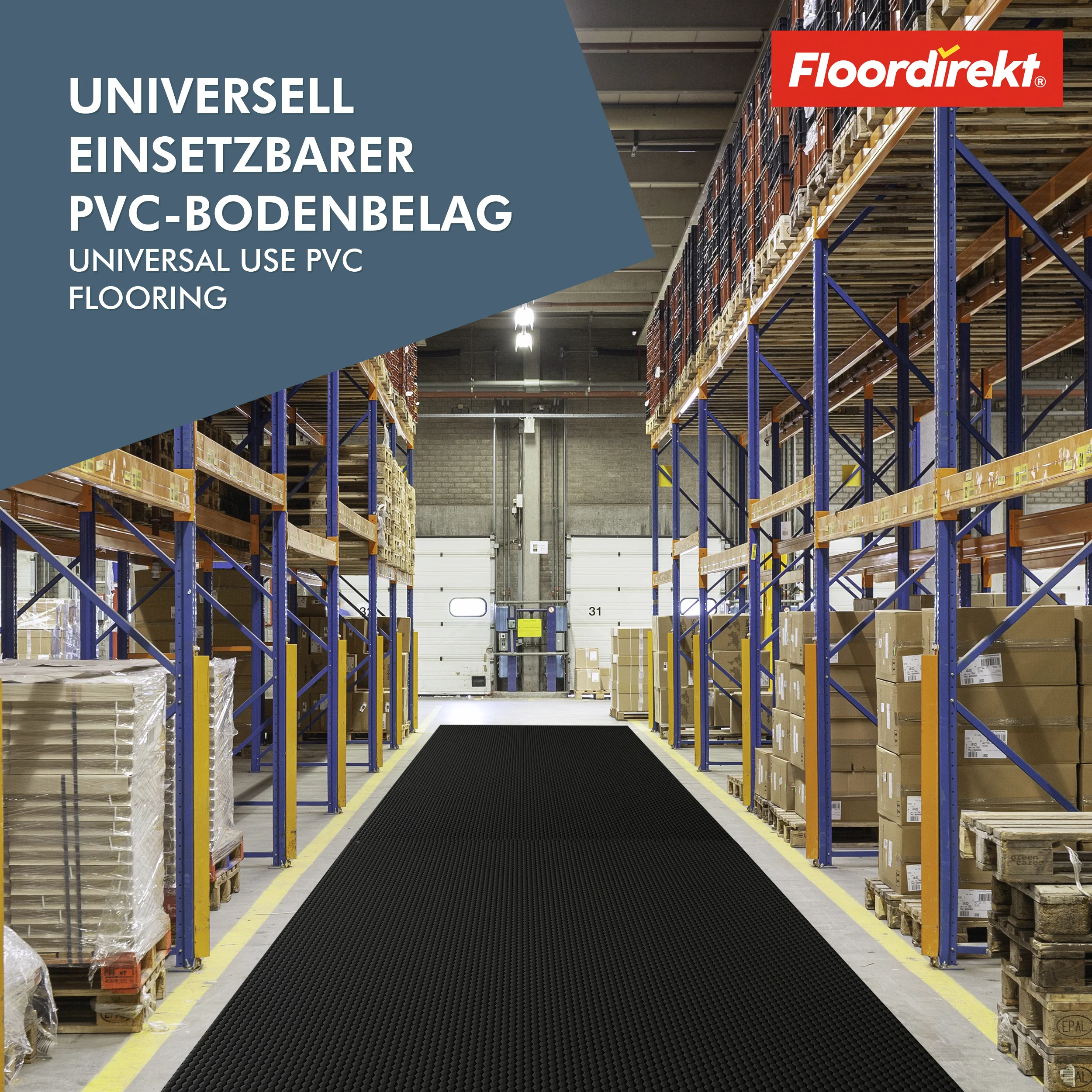 PVC-Bodenbelag | Hexagon | Robuster 2 mm Vinylboden, pflegeleicht & rutschfest | In mehreren Farben erhältlich - Image 3