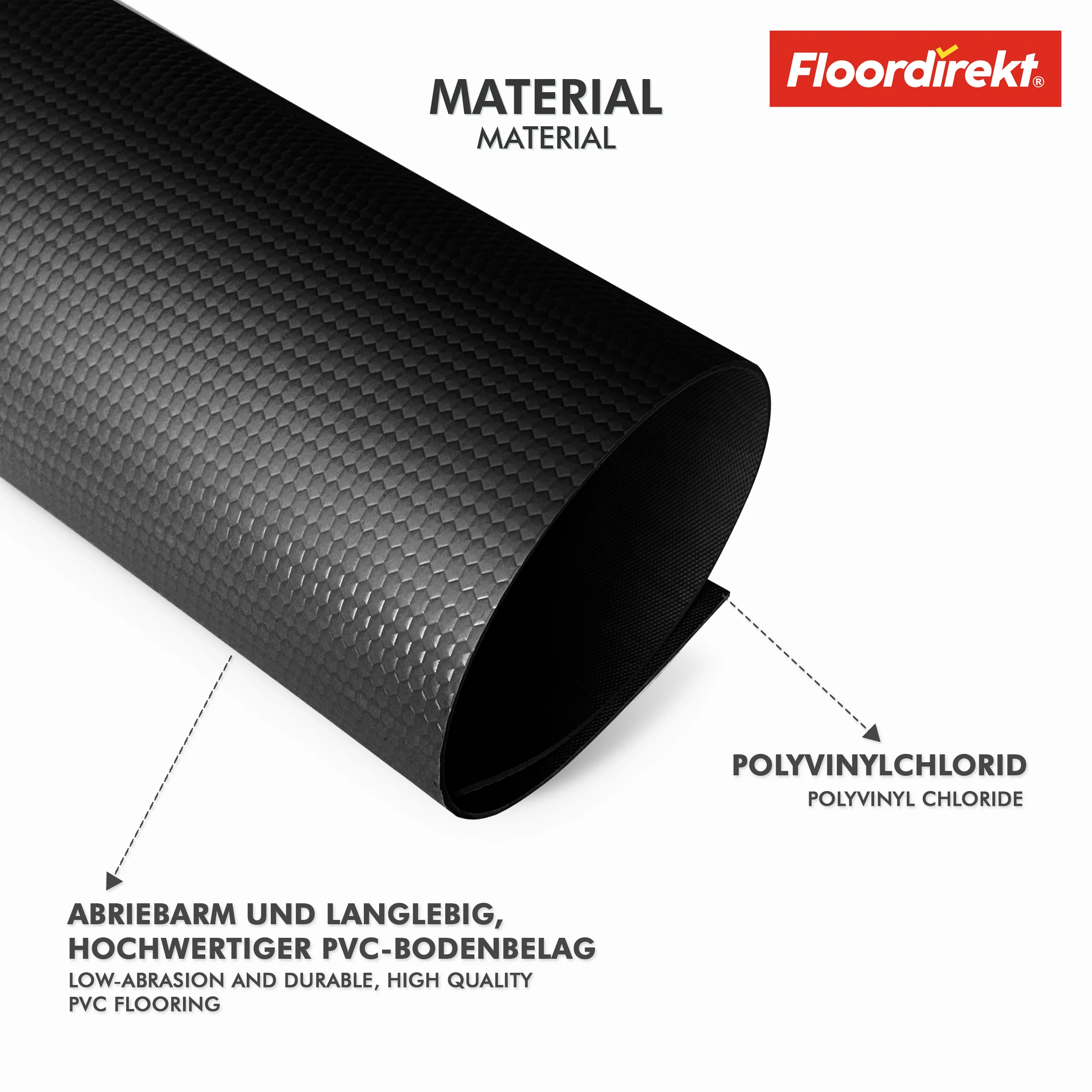 PVC-Bodenbelag | Hexagon | Robuster 2 mm Vinylboden, pflegeleicht & rutschfest | In mehreren Farben erhältlich - Image 5