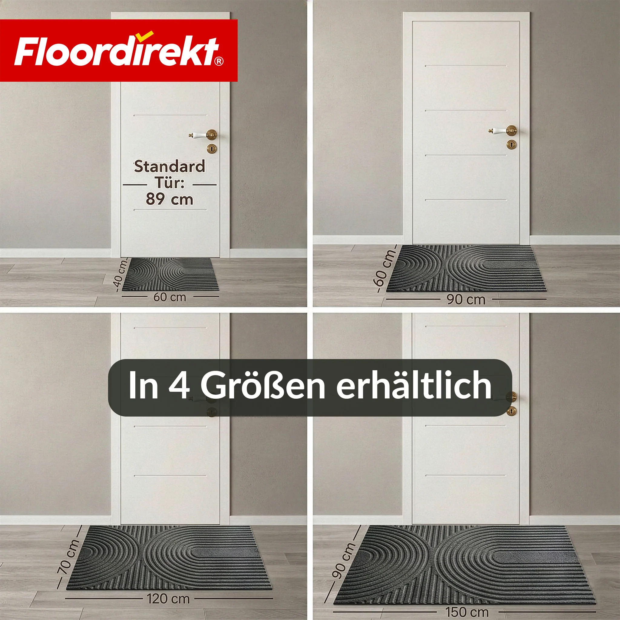 Schmutzfangmatte | Circa | Waschbare Türmatte für Innen & Außen | Rutschfeste Fußmatte mit TPE-Rückseite - Image 22