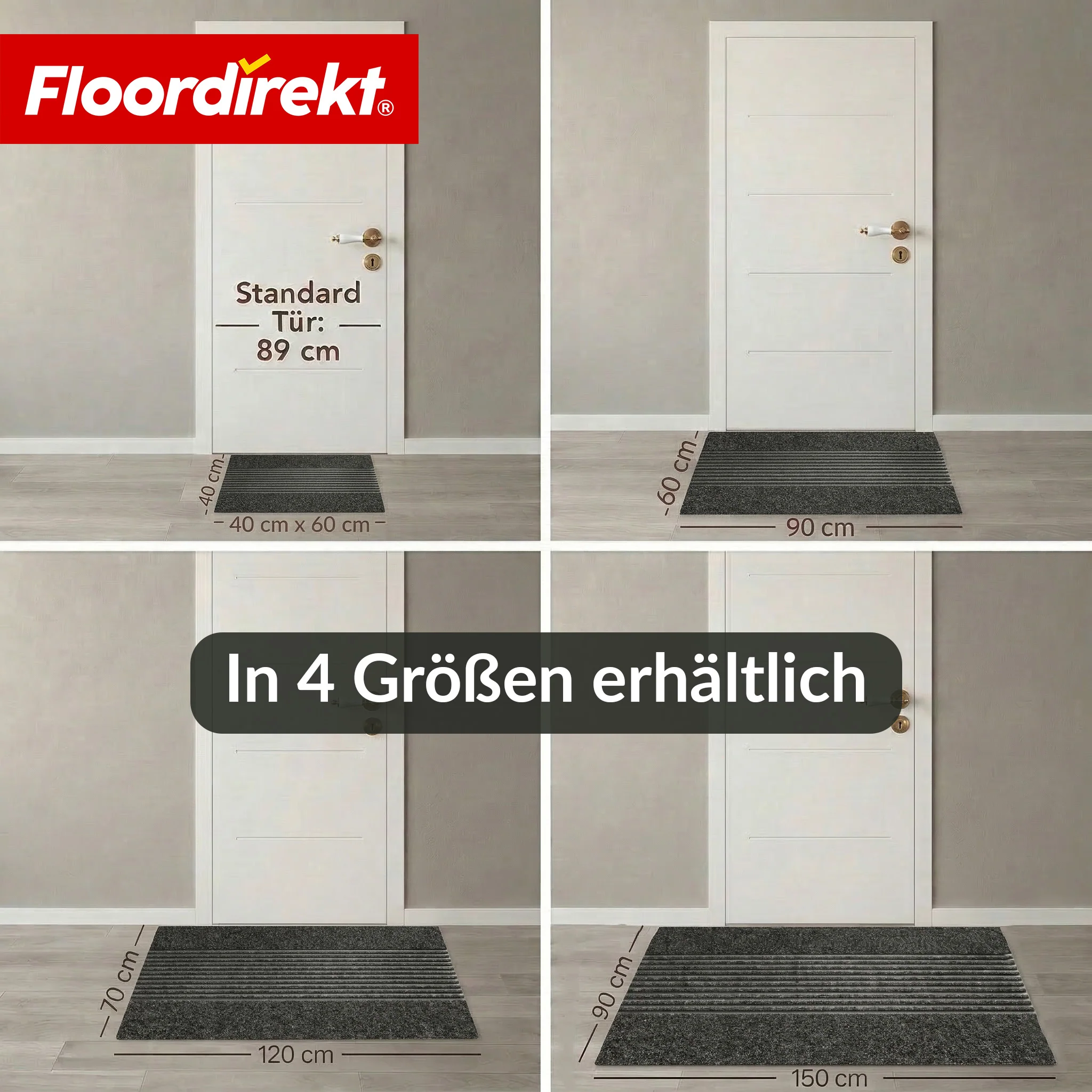 Schmutzfangmatte | Circa | Waschbare Türmatte für Innen & Außen | Rutschfeste Fußmatte mit TPE-Rückseite - Image 32