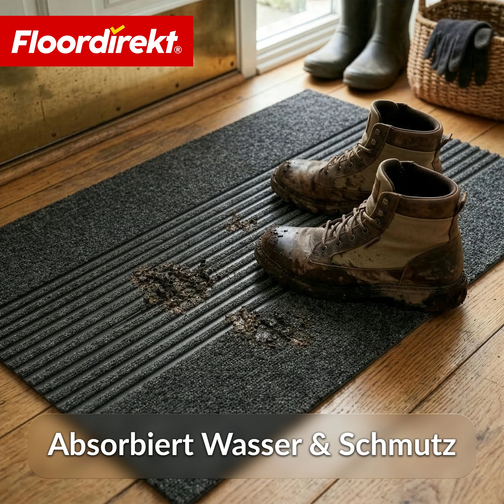 Schmutzfangmatte | Circa | Waschbare Türmatte für Innen & Außen | Rutschfeste Fußmatte mit TPE-Rückseite - Image 35