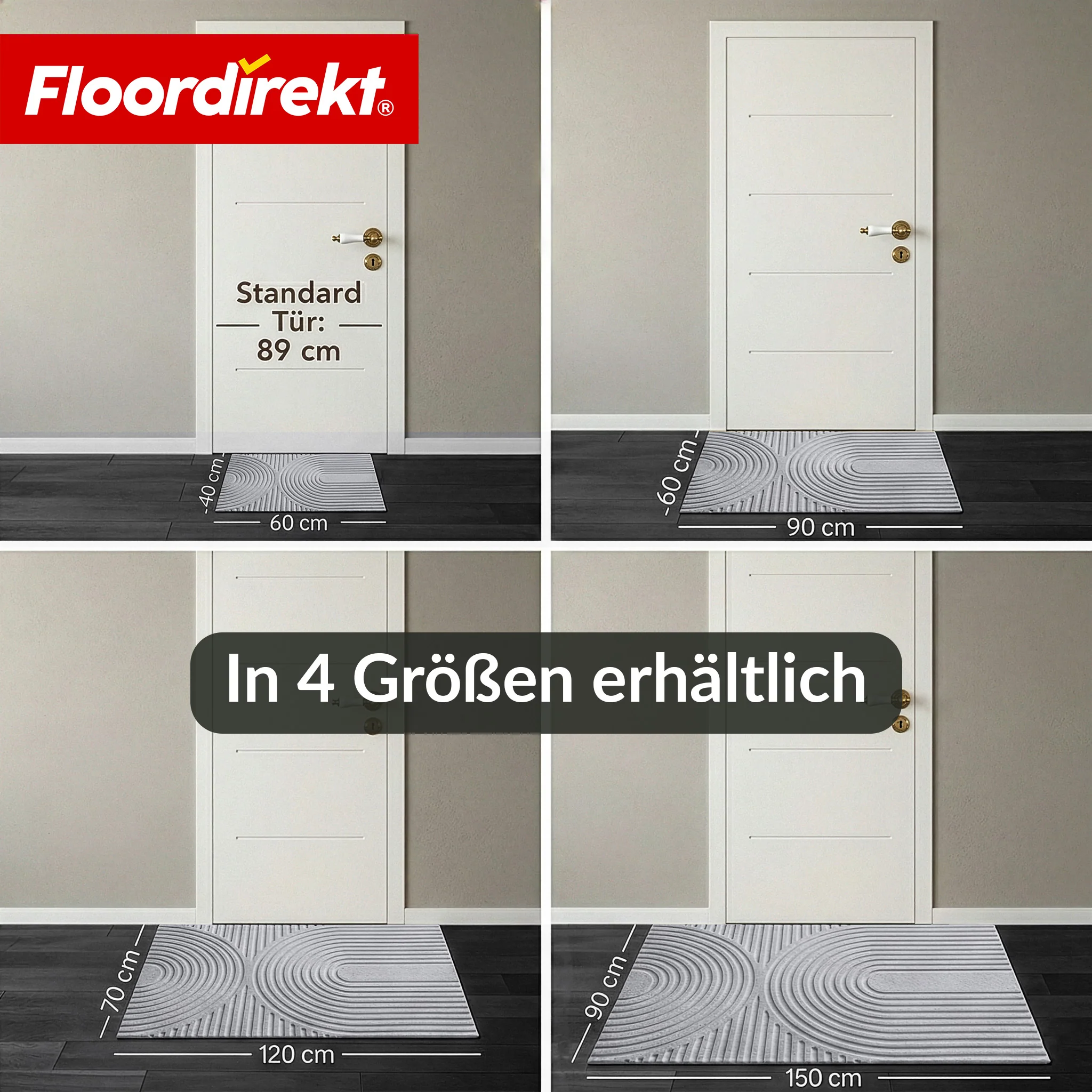 Schmutzfangmatte | Circa | Waschbare Türmatte für Innen & Außen | Rutschfeste Fußmatte mit TPE-Rückseite - Image 42