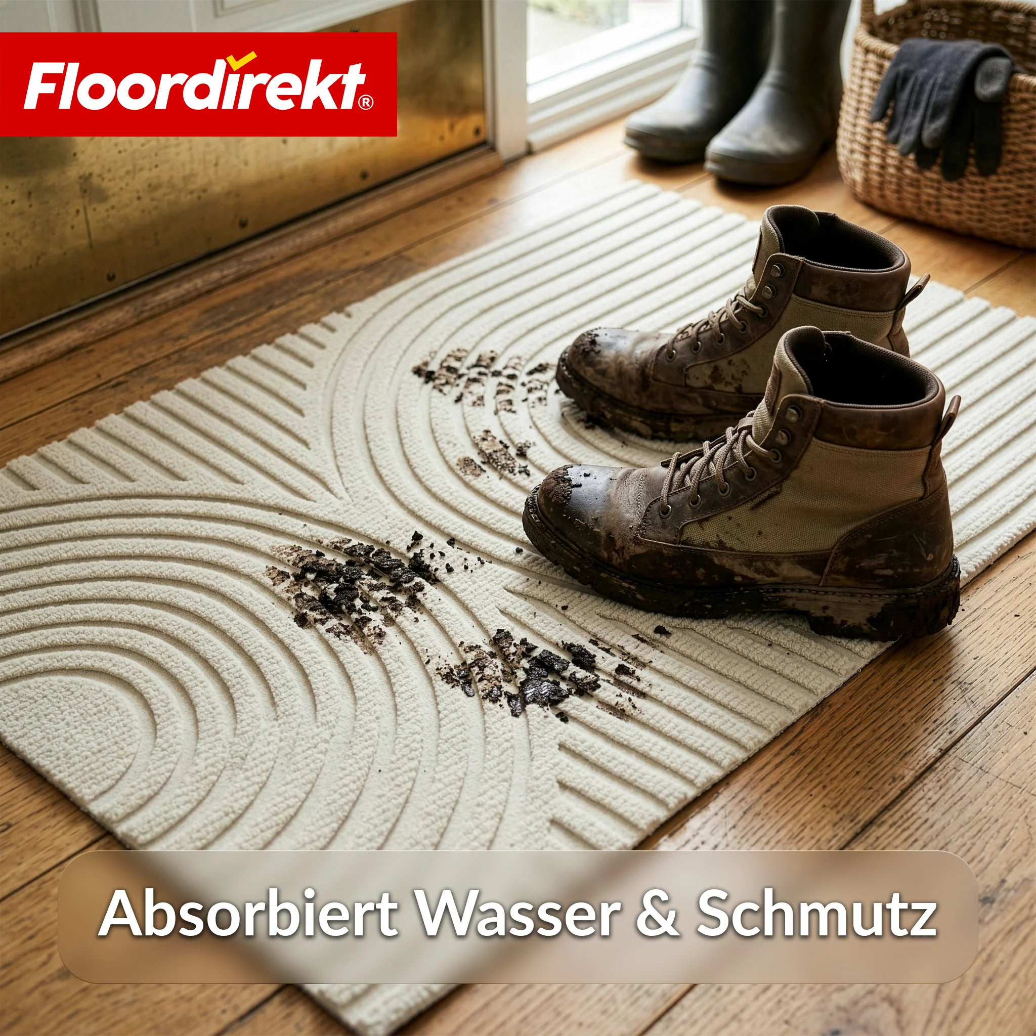 Schmutzfangmatte | Circa | Waschbare Türmatte für Innen & Außen | Rutschfeste Fußmatte mit TPE-Rückseite - Image 5