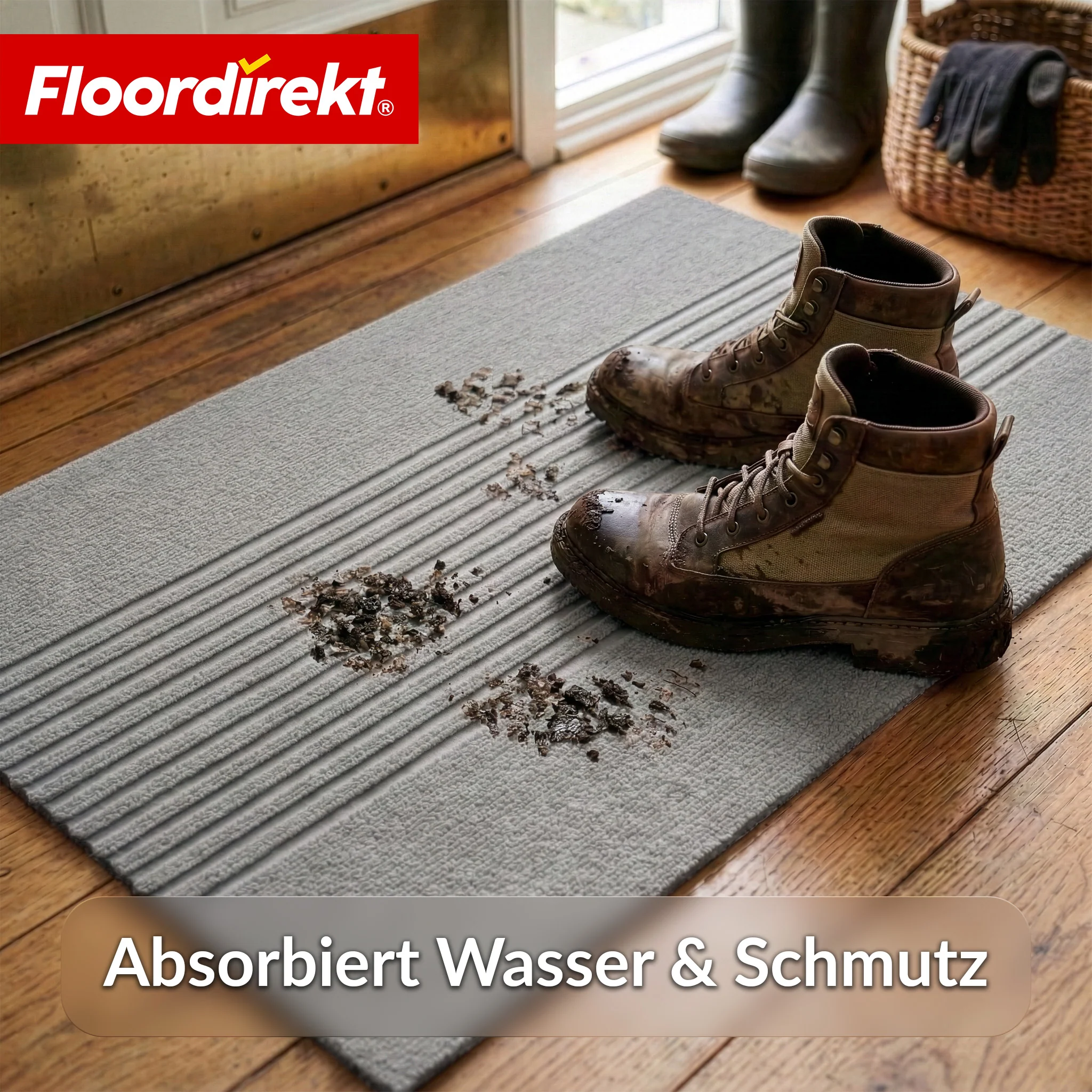 Schmutzfangmatte | Circa | Waschbare Türmatte für Innen & Außen | Rutschfeste Fußmatte mit TPE-Rückseite - Image 55
