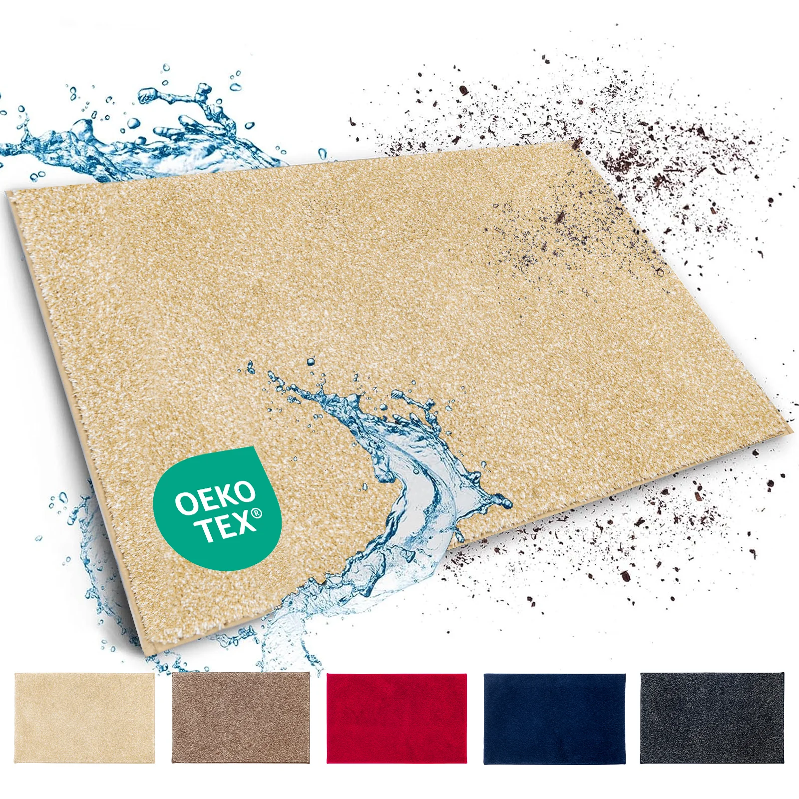 Schmutzfangmatte | Nasa | Weiche und wasserabsorbierende Fußmatte aus Polyester mit rutschfester Unterseite | Verschiedene Farben & Größen - Image 10