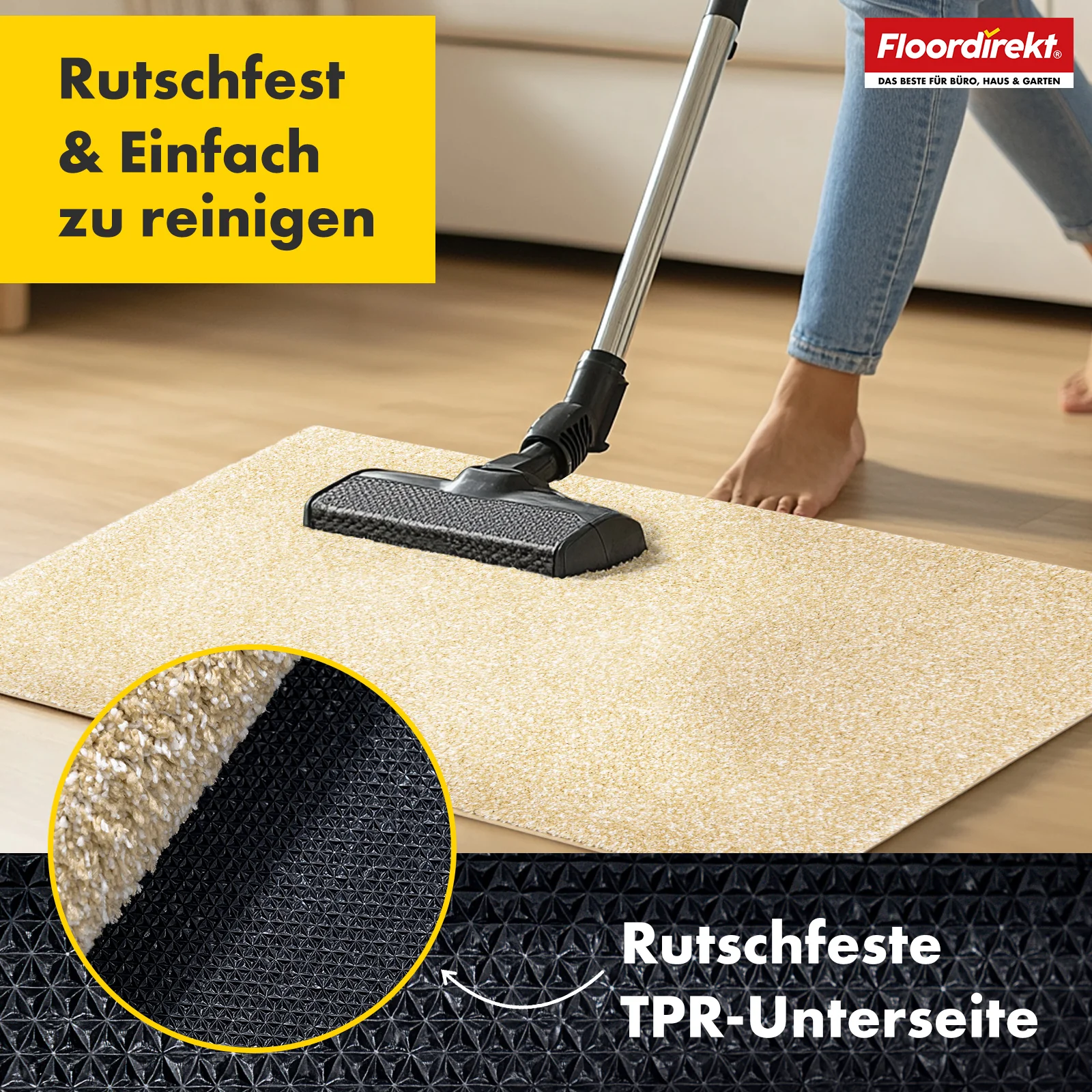 Schmutzfangmatte | Nasa | Weiche und wasserabsorbierende Fußmatte aus Polyester mit rutschfester Unterseite | Verschiedene Farben & Größen - Image 17