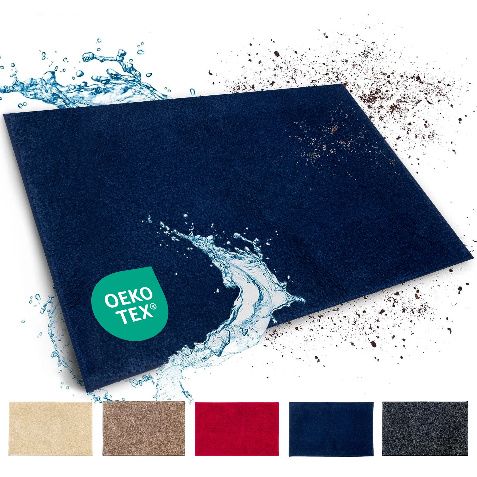 Schmutzfangmatte | Nasa | Weiche und wasserabsorbierende Fußmatte aus Polyester mit rutschfester Unterseite | Verschiedene Farben & Größen - Image 19