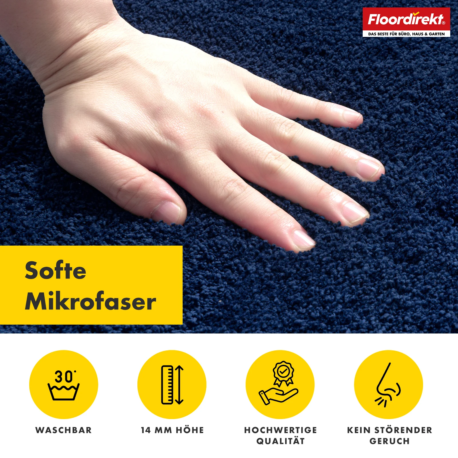 Schmutzfangmatte | Nasa | Weiche und wasserabsorbierende Fußmatte aus Polyester mit rutschfester Unterseite | Verschiedene Farben & Größen - Image 23