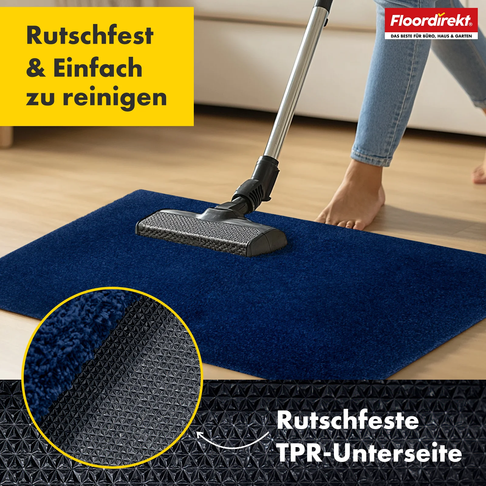 Schmutzfangmatte | Nasa | Weiche und wasserabsorbierende Fußmatte aus Polyester mit rutschfester Unterseite | Verschiedene Farben & Größen - Image 26