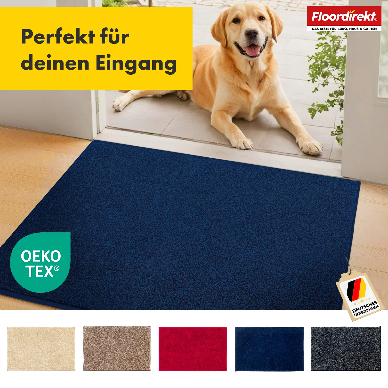 Schmutzfangmatte | Nasa | Weiche und wasserabsorbierende Fußmatte aus Polyester mit rutschfester Unterseite | Verschiedene Farben & Größen - Image 27