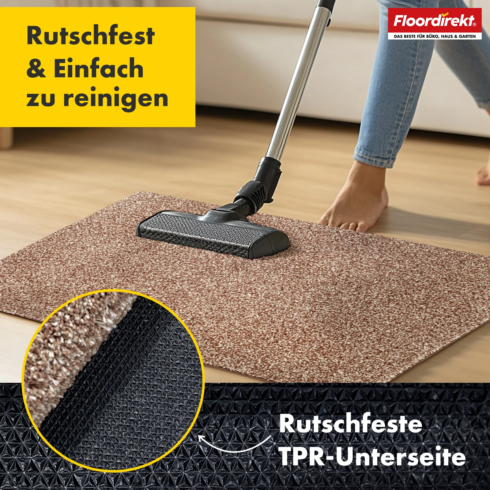 Schmutzfangmatte | Nasa | Weiche und wasserabsorbierende Fußmatte aus Polyester mit rutschfester Unterseite | Verschiedene Farben & Größen - Image 35