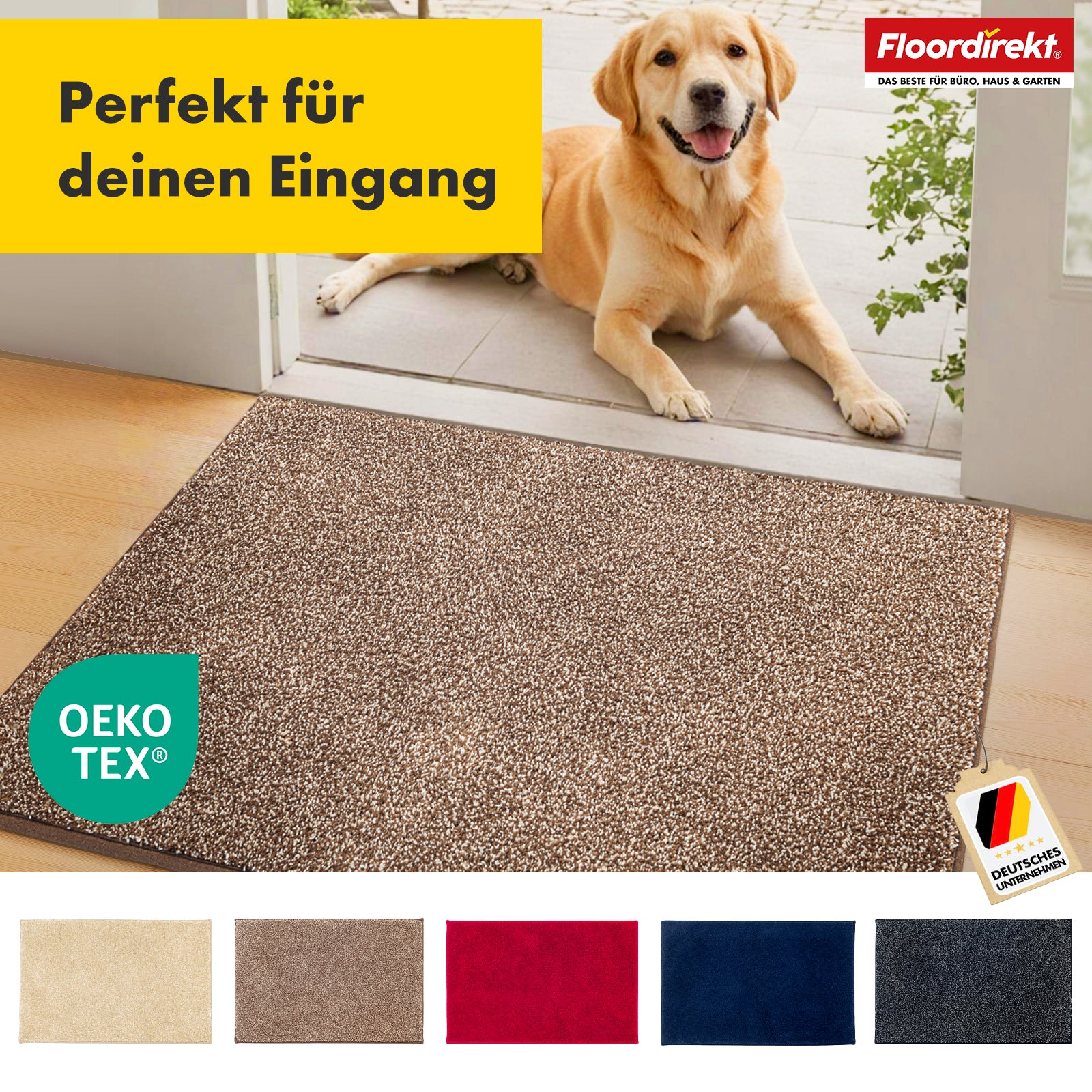 Schmutzfangmatte | Nasa | Weiche und wasserabsorbierende Fußmatte aus Polyester mit rutschfester Unterseite | Verschiedene Farben & Größen - Image 36