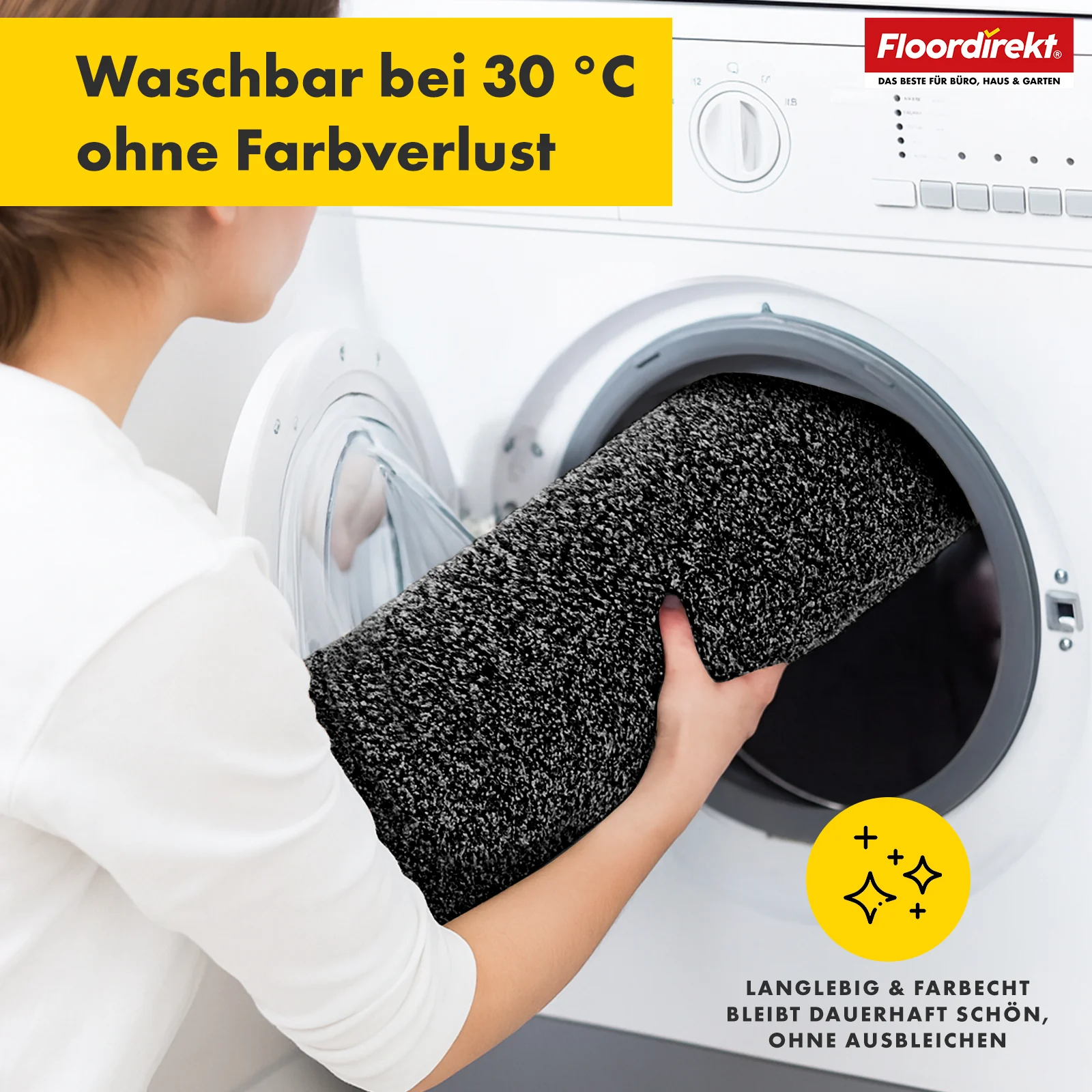 Schmutzfangmatte | Nasa | Weiche und wasserabsorbierende Fußmatte aus Polyester mit rutschfester Unterseite | Verschiedene Farben & Größen - Image 4