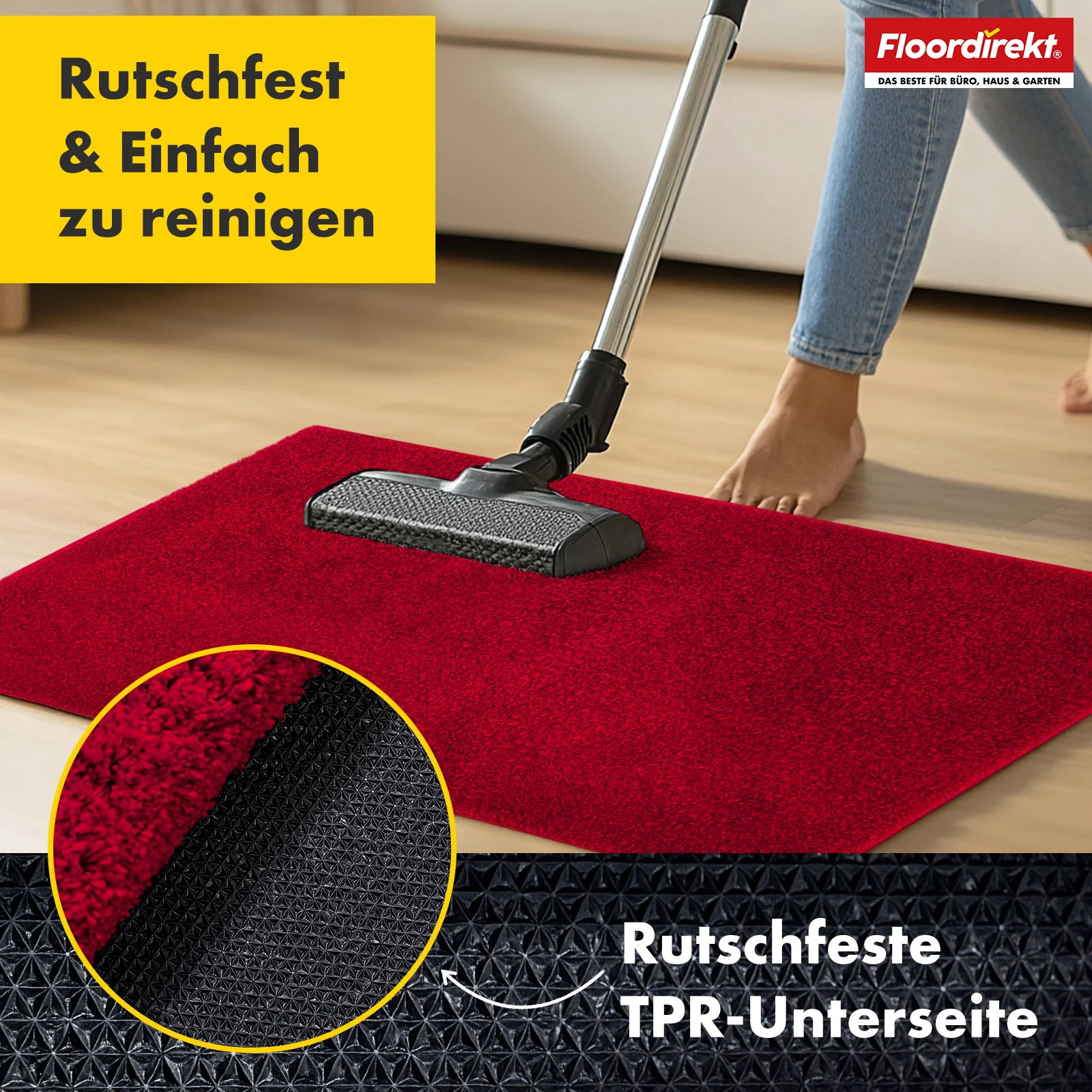 Schmutzfangmatte | Nasa | Weiche und wasserabsorbierende Fußmatte aus Polyester mit rutschfester Unterseite | Verschiedene Farben & Größen - Image 44