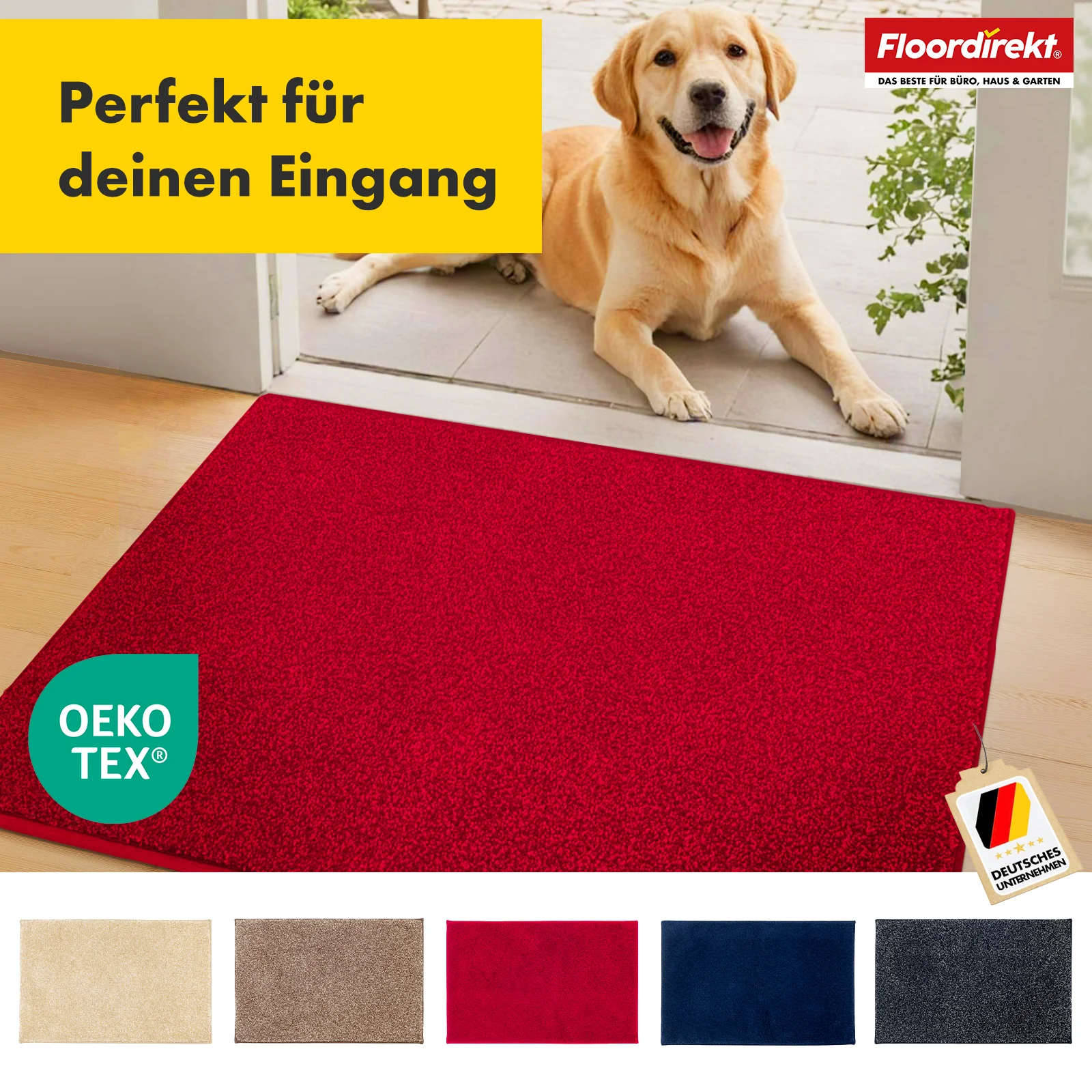 Schmutzfangmatte | Nasa | Weiche und wasserabsorbierende Fußmatte aus Polyester mit rutschfester Unterseite | Verschiedene Farben & Größen - Image 45