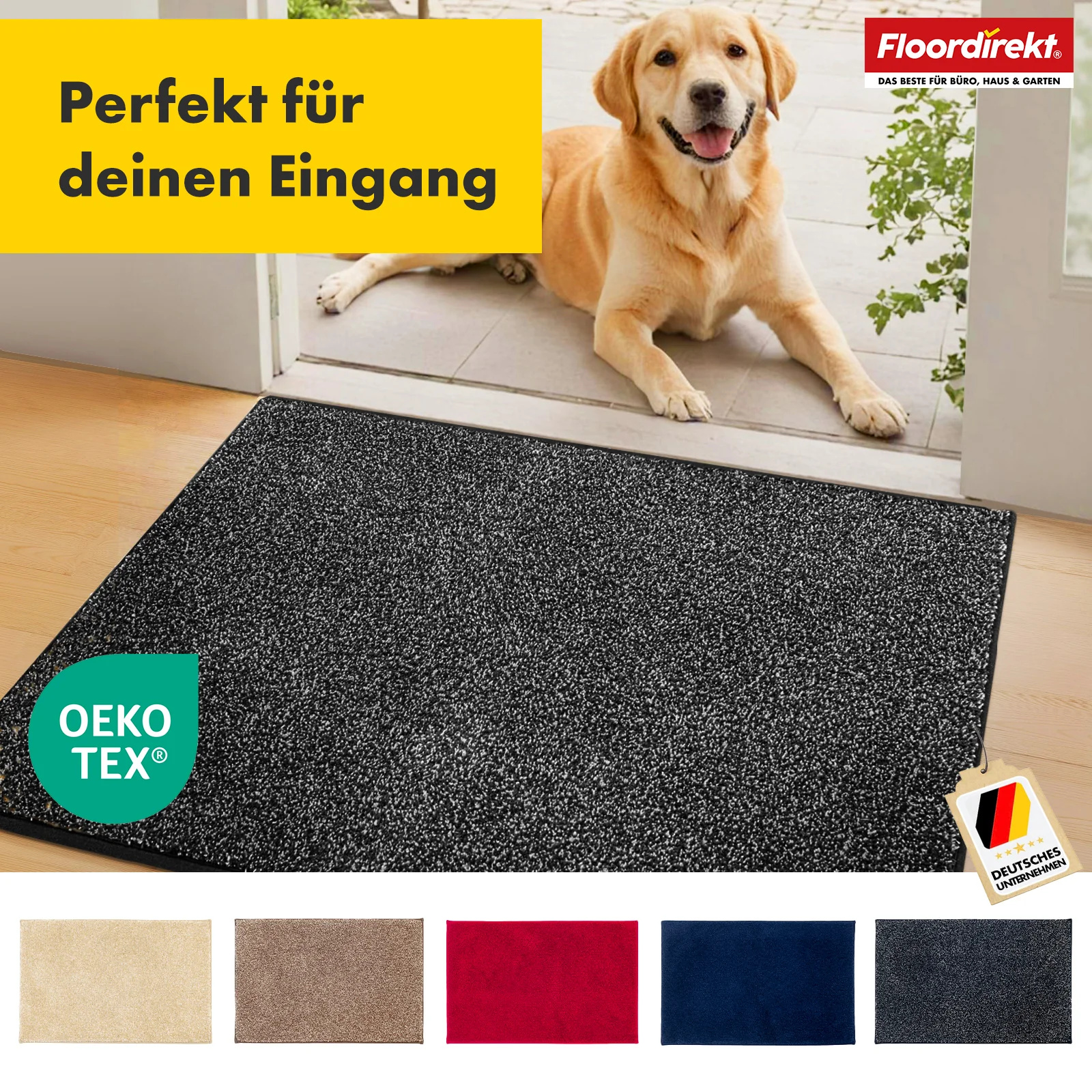Schmutzfangmatte | Nasa | Weiche und wasserabsorbierende Fußmatte aus Polyester mit rutschfester Unterseite | Verschiedene Farben & Größen - Image 9