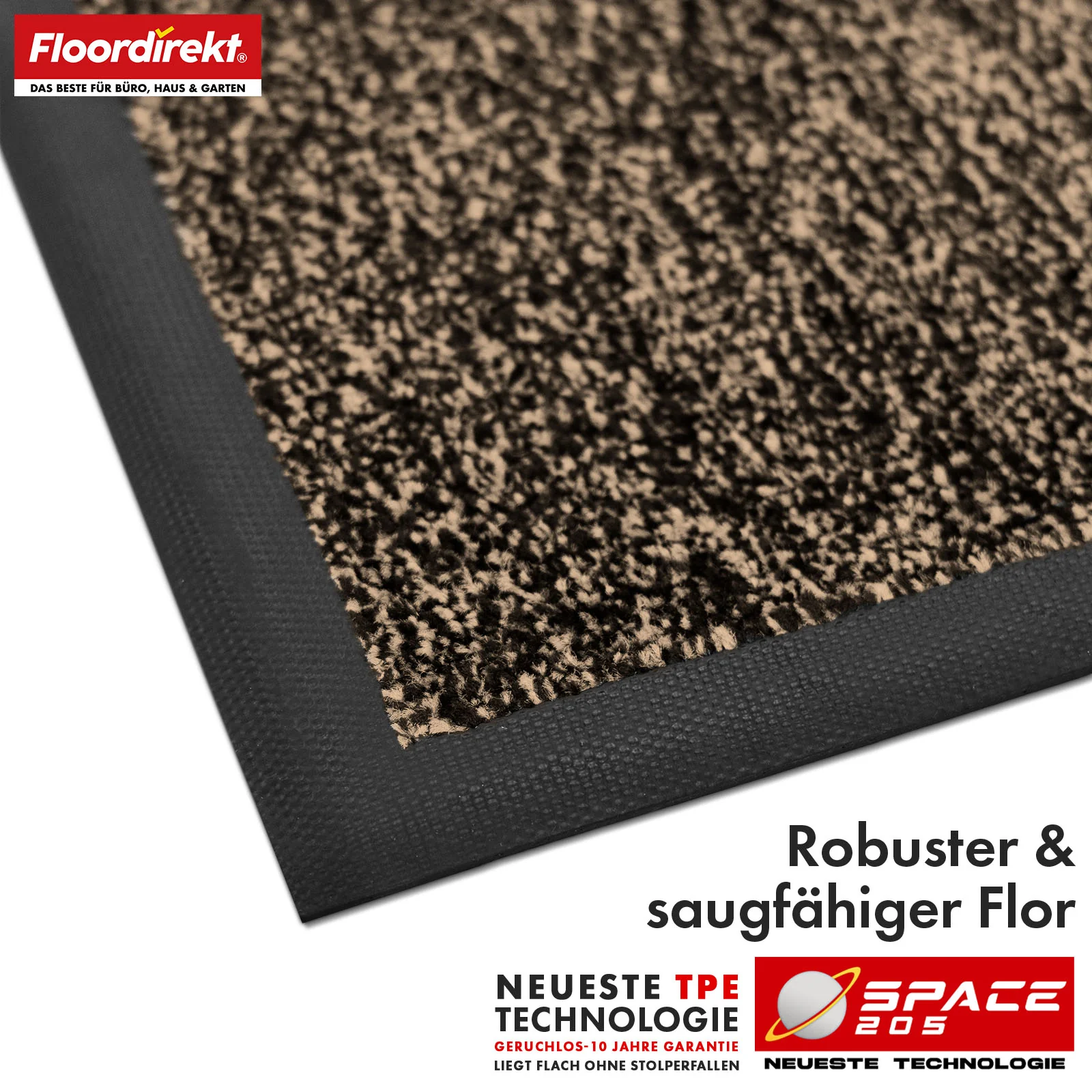 Schmutzfangmatte | Space 205 | Rutschfeste Fußmatte mit innovativer TPE-Technologie in Rand & Rückseite | Ideal für Eingänge, Flur & Haustür | In verschiedenen Farben & Größen - Image 10