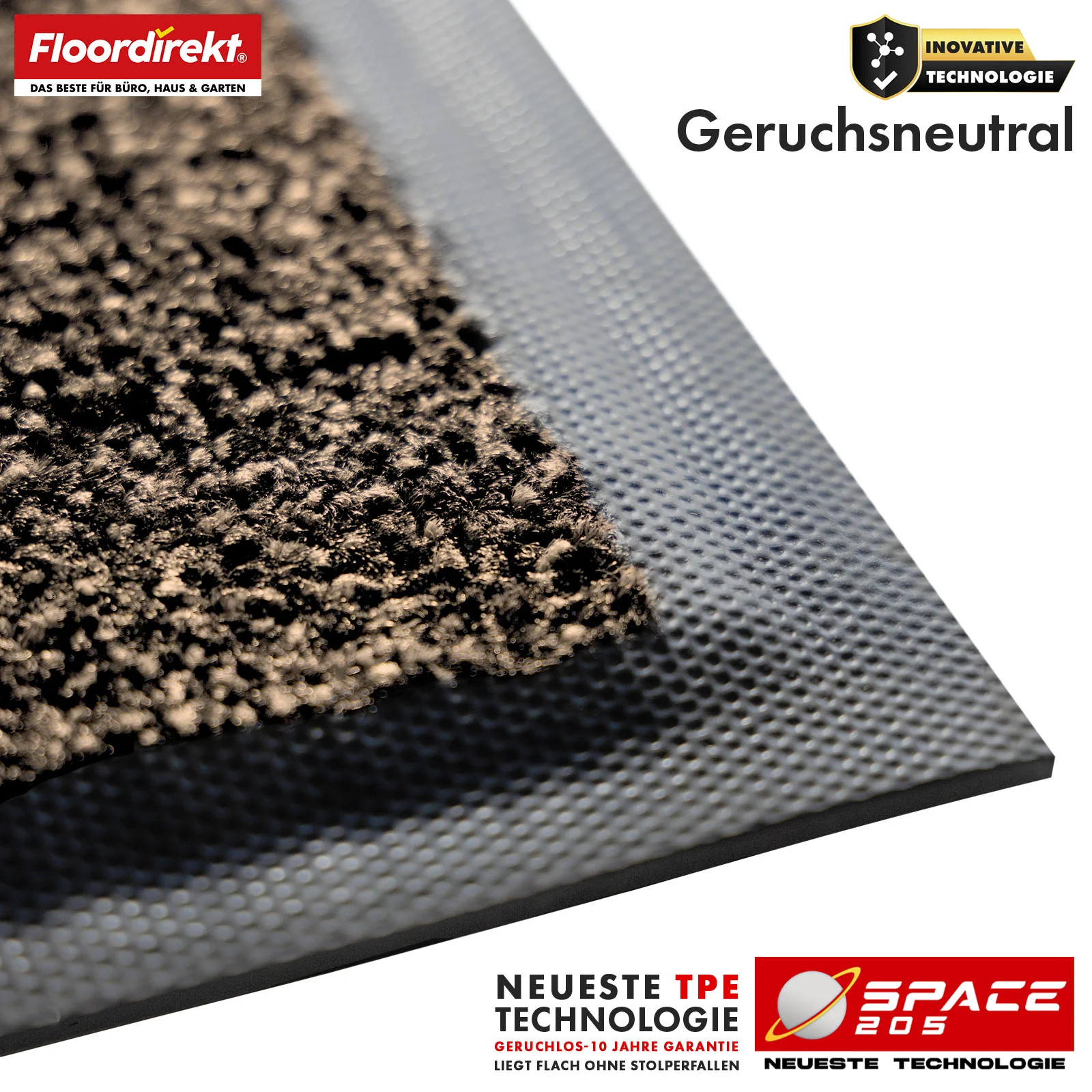 Schmutzfangmatte | Space 205 | Rutschfeste Fußmatte mit innovativer TPE-Technologie in Rand & Rückseite | Ideal für Eingänge, Flur & Haustür | In verschiedenen Farben & Größen - Image 11