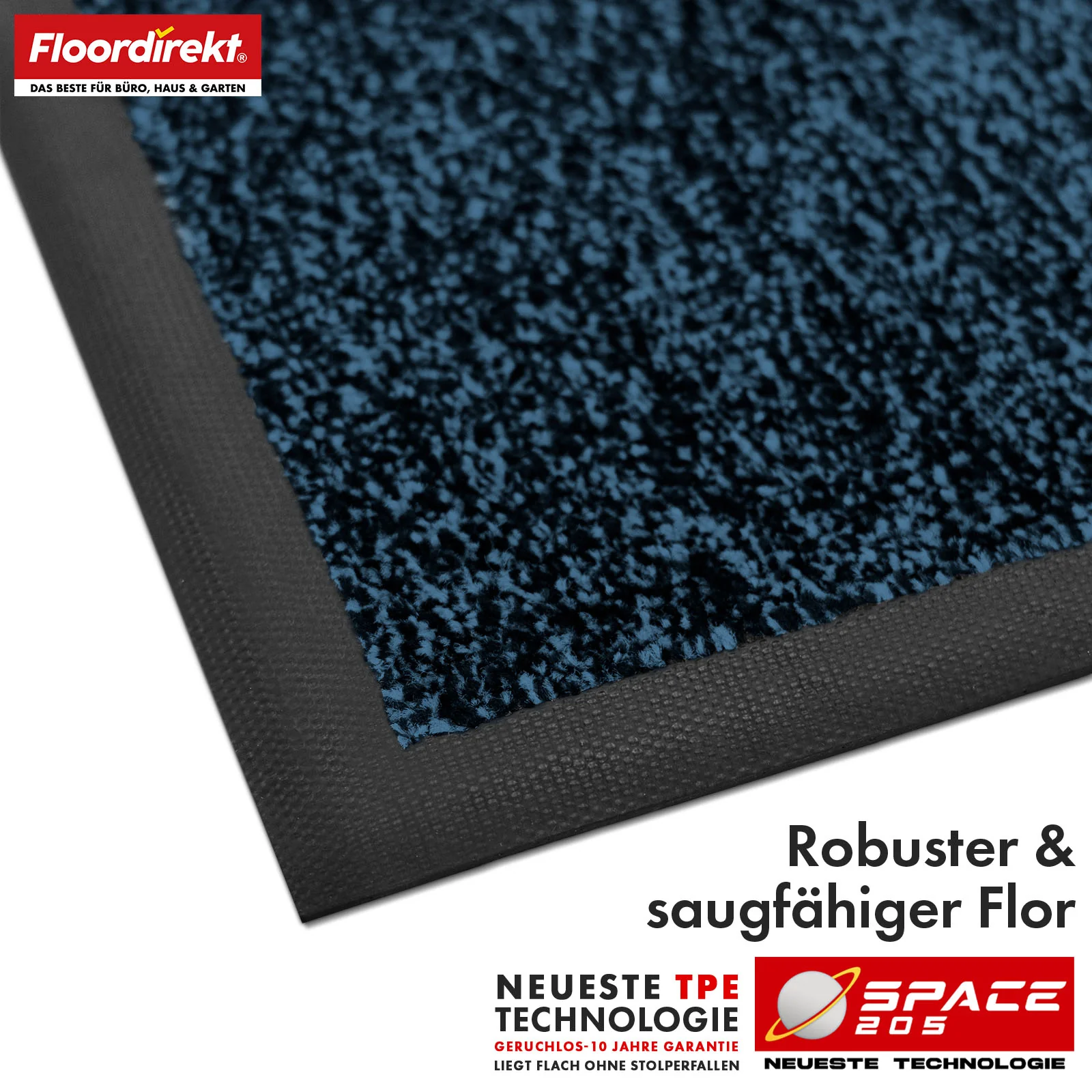 Schmutzfangmatte | Space 205 | Rutschfeste Fußmatte mit innovativer TPE-Technologie in Rand & Rückseite | Ideal für Eingänge, Flur & Haustür | In verschiedenen Farben & Größen - Image 24
