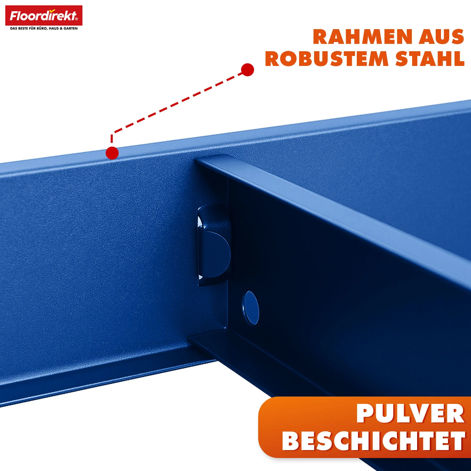 Schwerlastregal | Rhino | Lagerregal mit 5 Böden | 1050 kg Traglast | innovatives Stecksystem | In verschiedenen Farben & Größen - Image 22