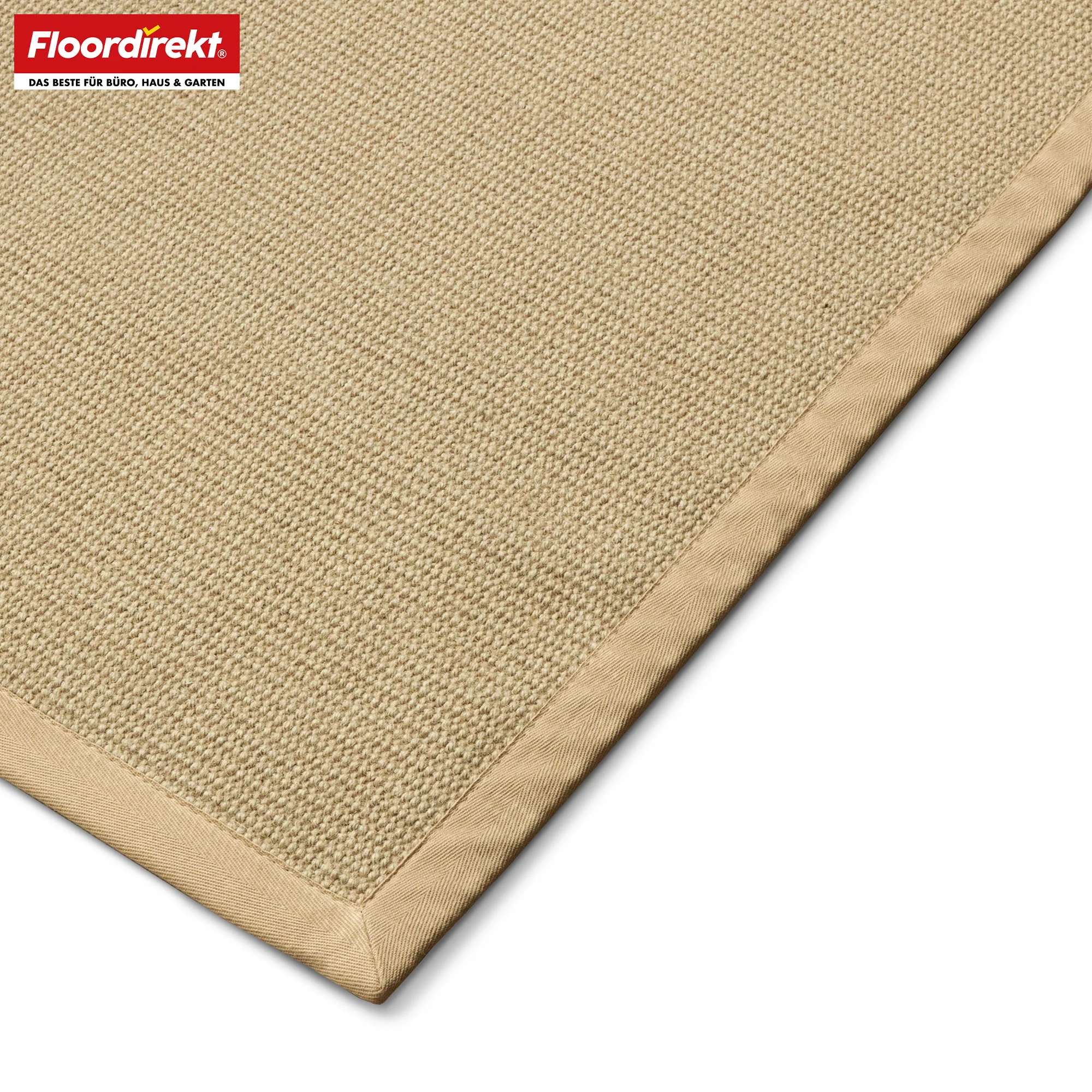 Sisal-Teppich | Bombay | Mit rutschhemmendem Rücken & Baumwollbordüre | In vielen Größen - Image 5