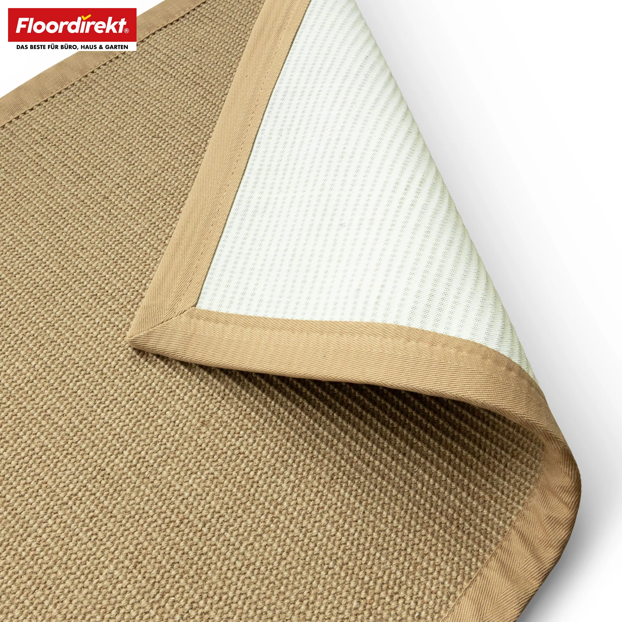 Sisal-Teppich | Bombay | Mit rutschhemmendem Rücken & Baumwollbordüre | In vielen Größen - Image 6