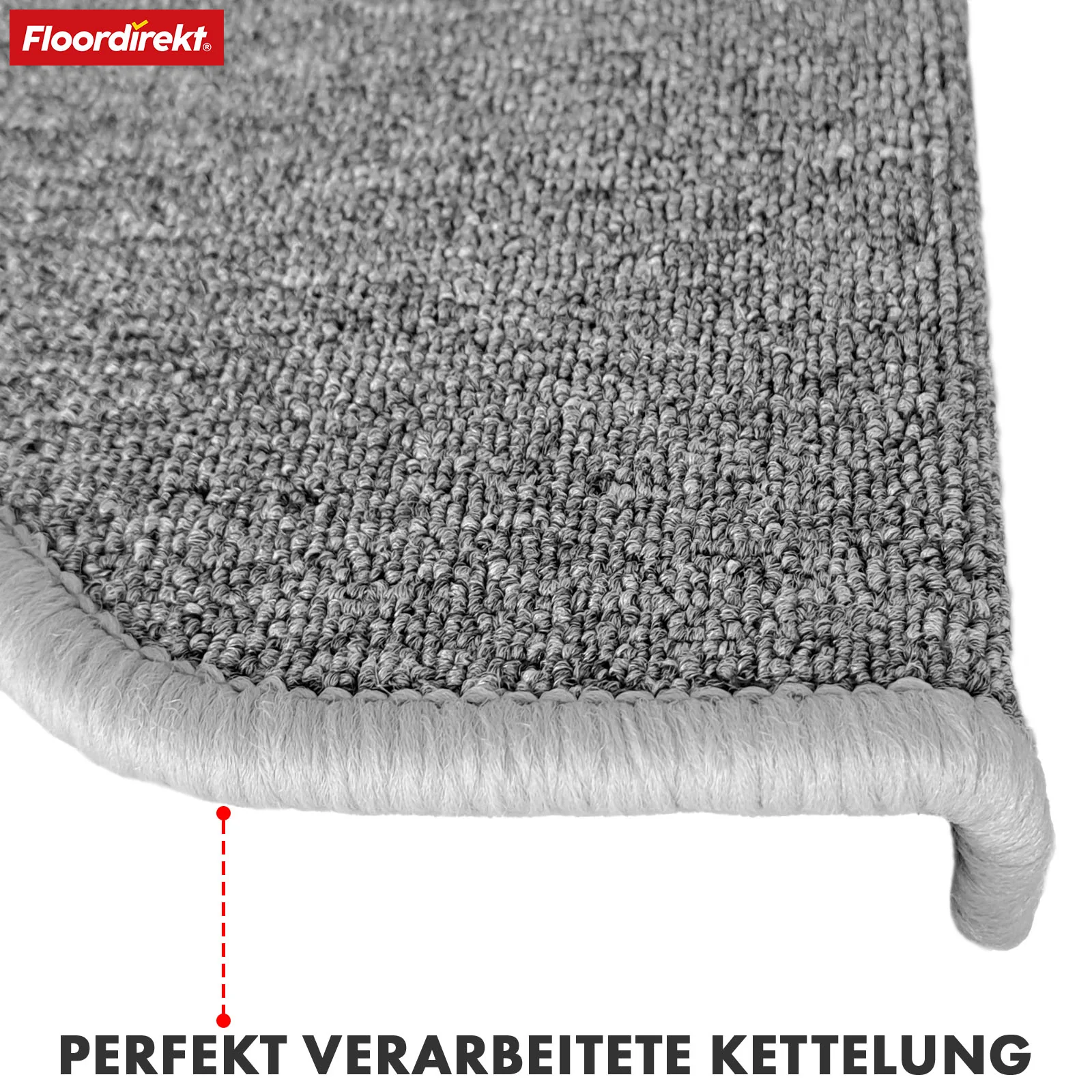 Stufenmatte | London Pro | Im modernen Design | Rutschfest & pflegeleicht | Halbrund - Image 13