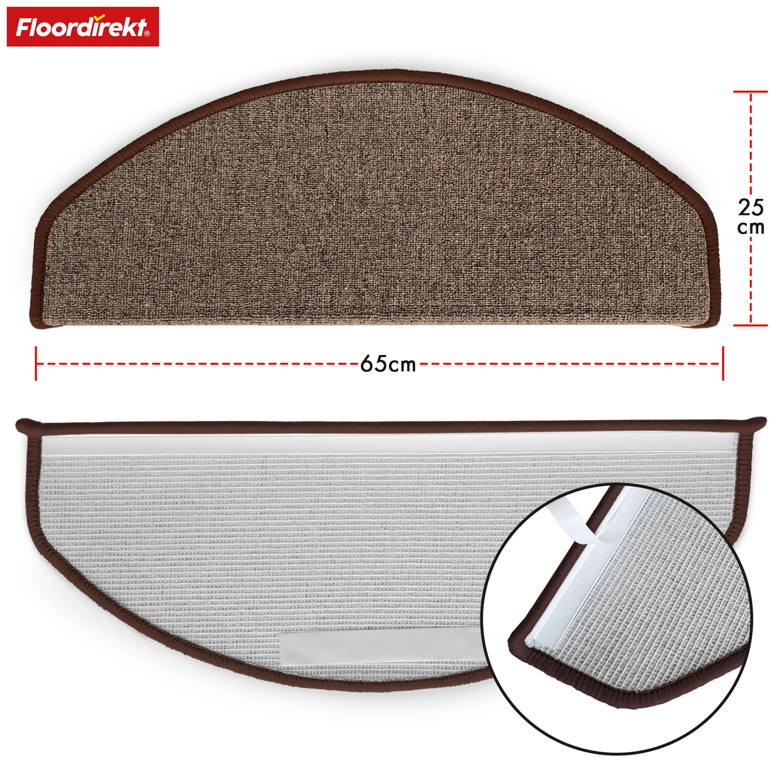 Stufenmatte | London Pro | Im modernen Design | Rutschfest & pflegeleicht | Halbrund - Image 16