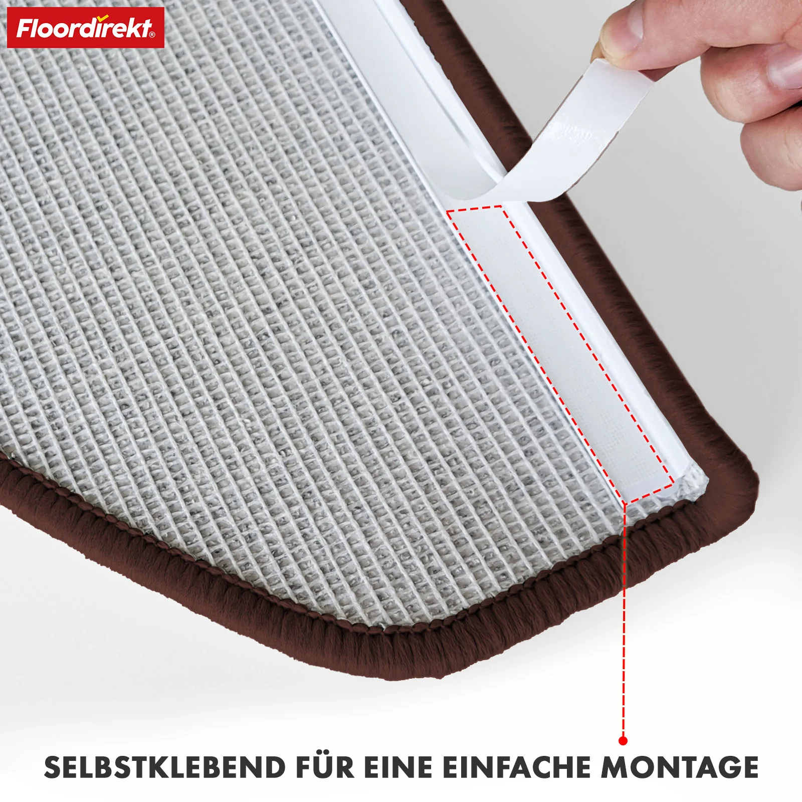 Stufenmatte | London Pro | Im modernen Design | Rutschfest & pflegeleicht | Halbrund - Image 21