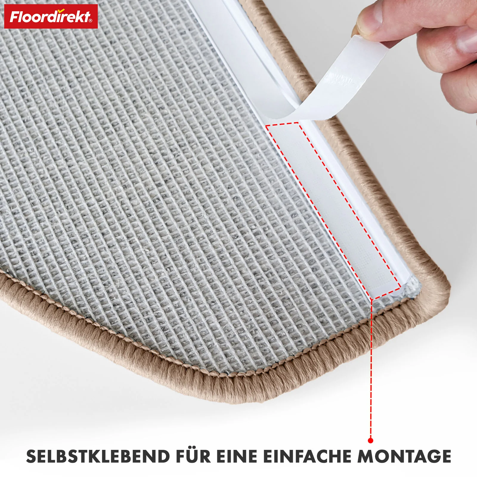 Stufenmatte | London Pro | Im modernen Design | Rutschfest & pflegeleicht | Halbrund - Image 28