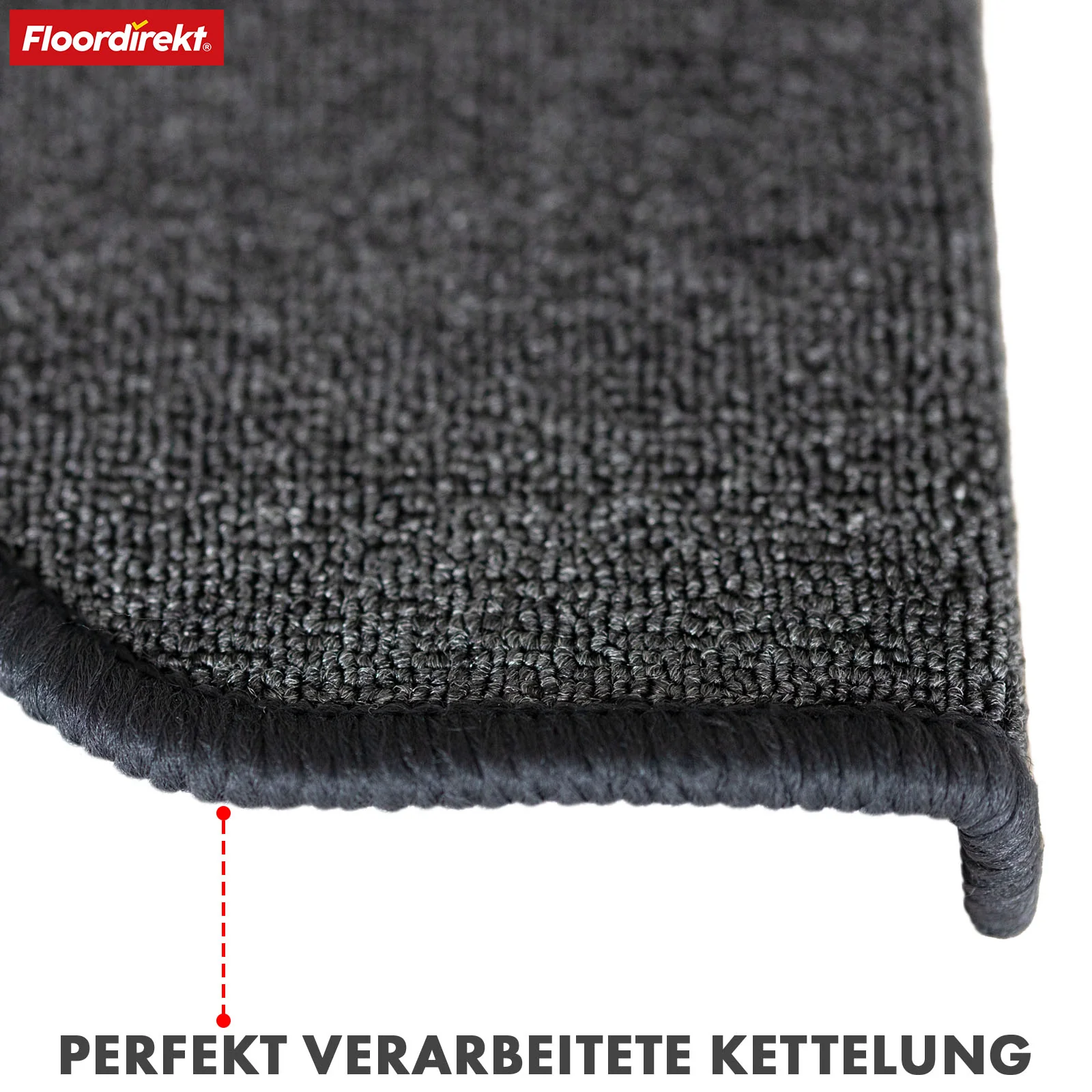 Stufenmatte | London Pro | Im modernen Design | Rutschfest & pflegeleicht | Halbrund - Image 6