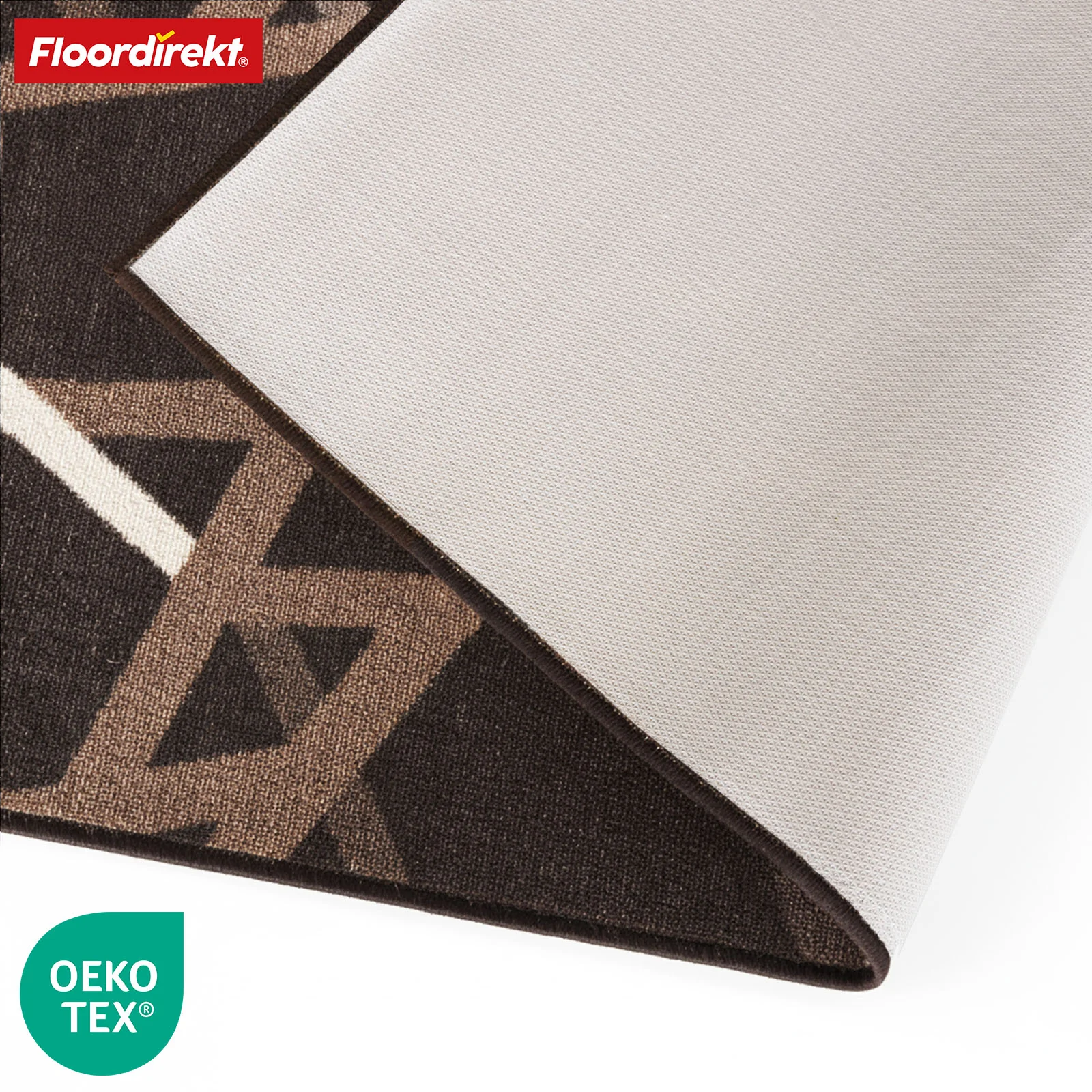 Teppichläufer | Printed | In Anthrazit & Braun | Moderner Läufer mit Streifen-Design & rutschhemmender Gel-Rückseite | Strapazierfähig & pflegeleicht - Image 12