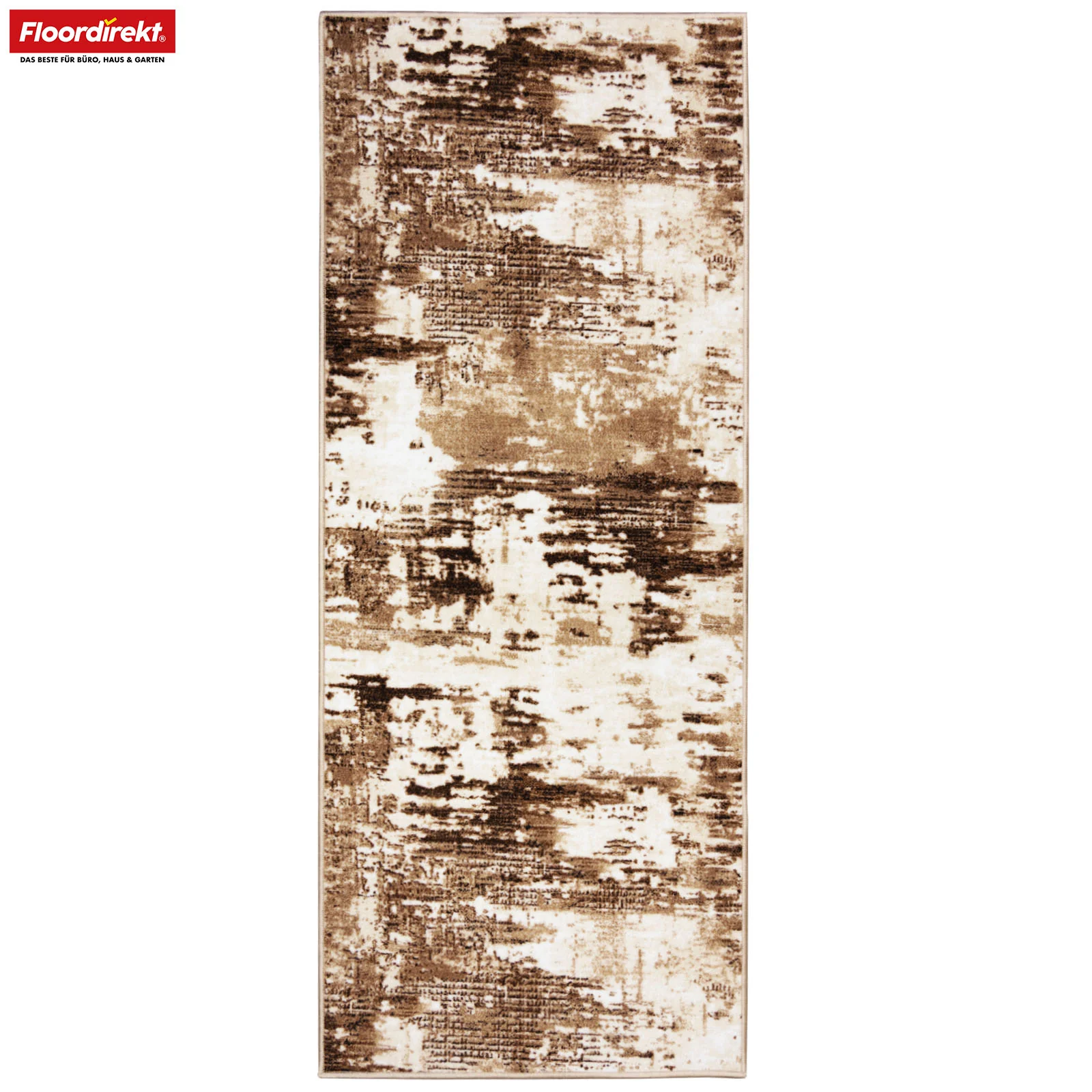 Teppichläufer | Ravena | Moderner Läufer in Anthrazit, Braun & Sand | Abstraktes Design mit rutschhemmender Gel-Rückseite - Image 11