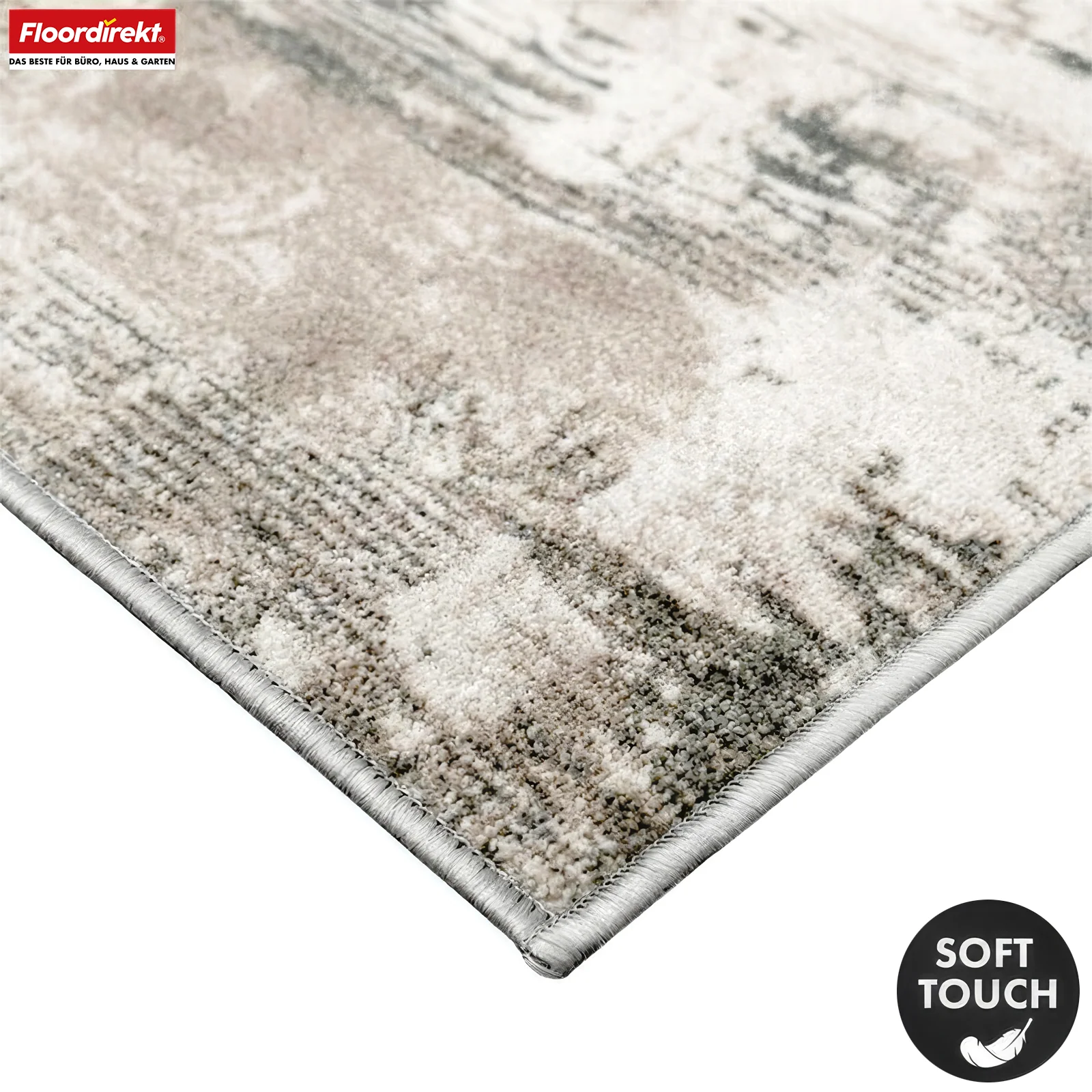 Teppichläufer | Ravena | Moderner Läufer in Anthrazit, Braun & Sand | Abstraktes Design mit rutschhemmender Gel-Rückseite - Image 22