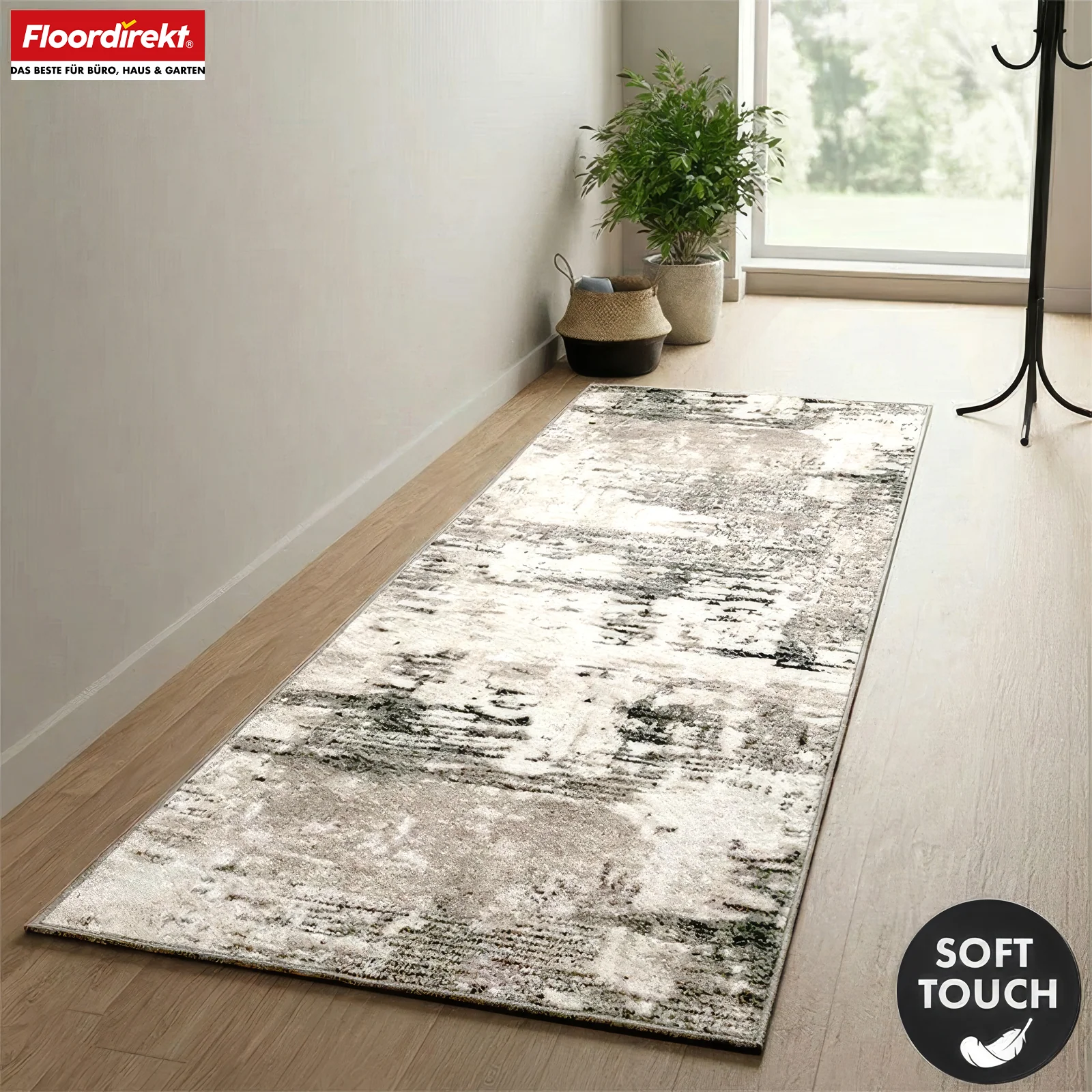 Teppichläufer | Ravena | Moderner Läufer in Anthrazit, Braun & Sand | Abstraktes Design mit rutschhemmender Gel-Rückseite - Image 28