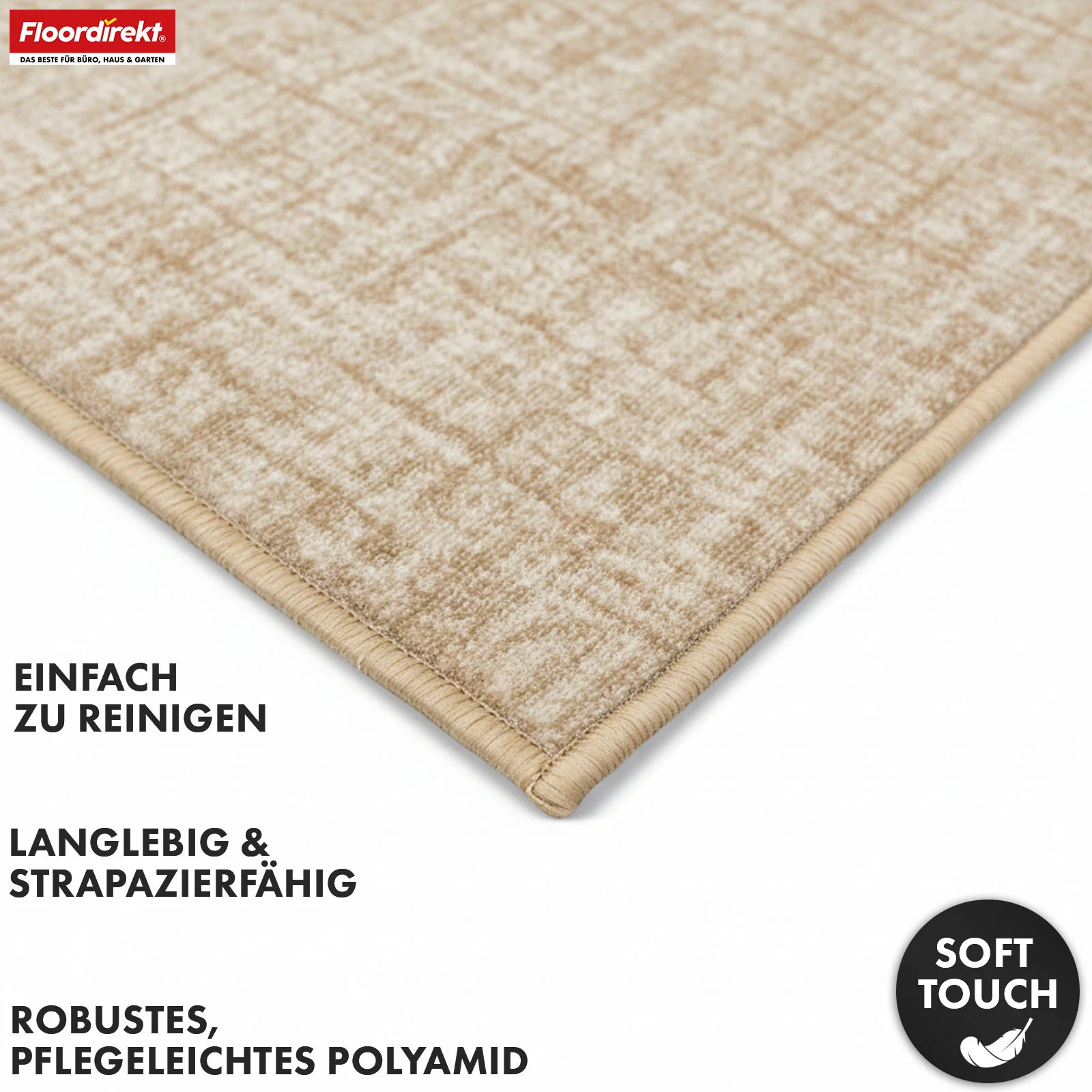 Teppichläufer | Tessaro | Moderner Läufer für Flur, Küche & Eingang | Rutschfest, pflegeleicht & langlebig | In verschiedenen Farben erhältlich - Image 12