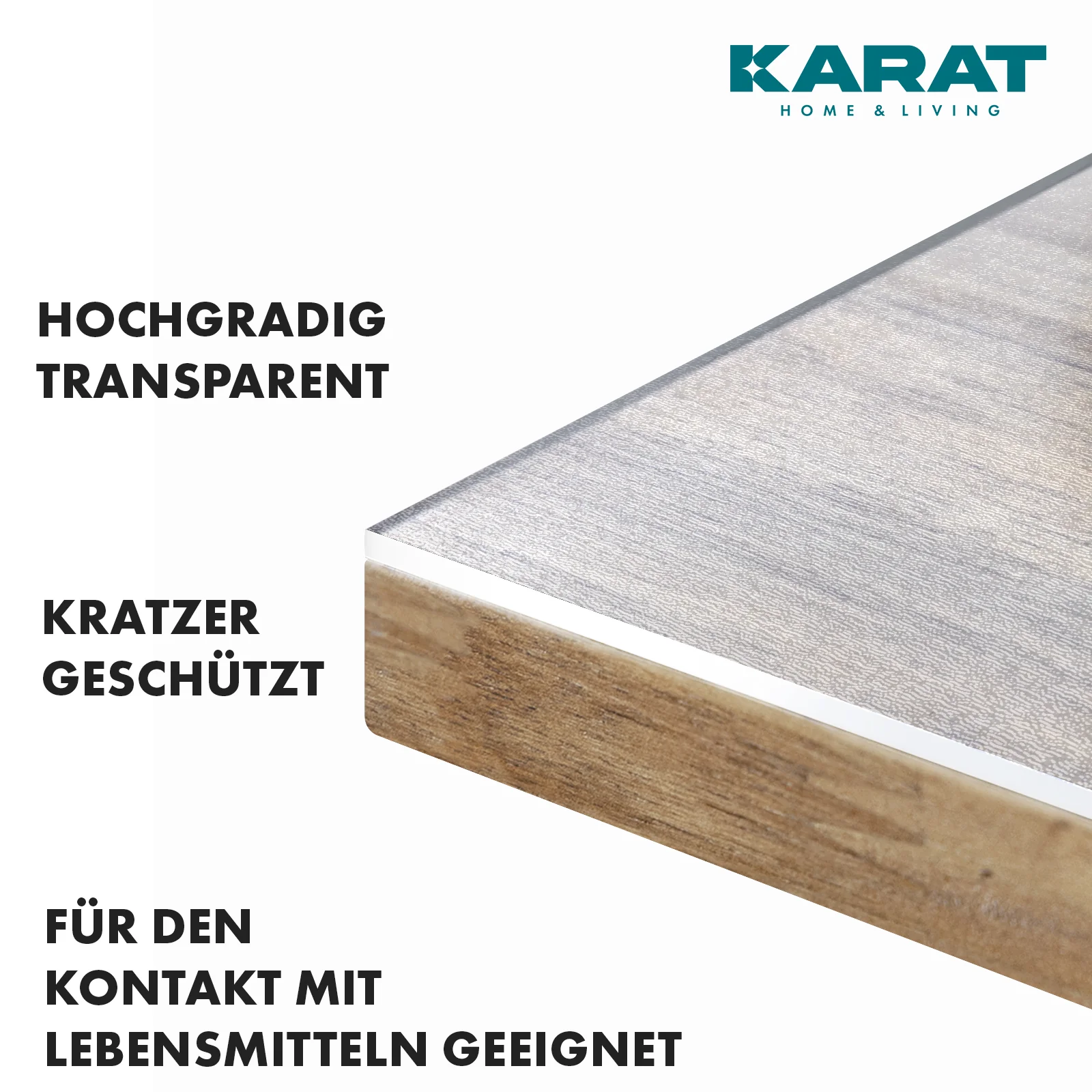 Transparent mattierte Tischfolie mit geradem Schnitt | Crystal | Mattierte Schutzfolie für Tische | Maßgeschneiderter Zuschnitt - Image 3