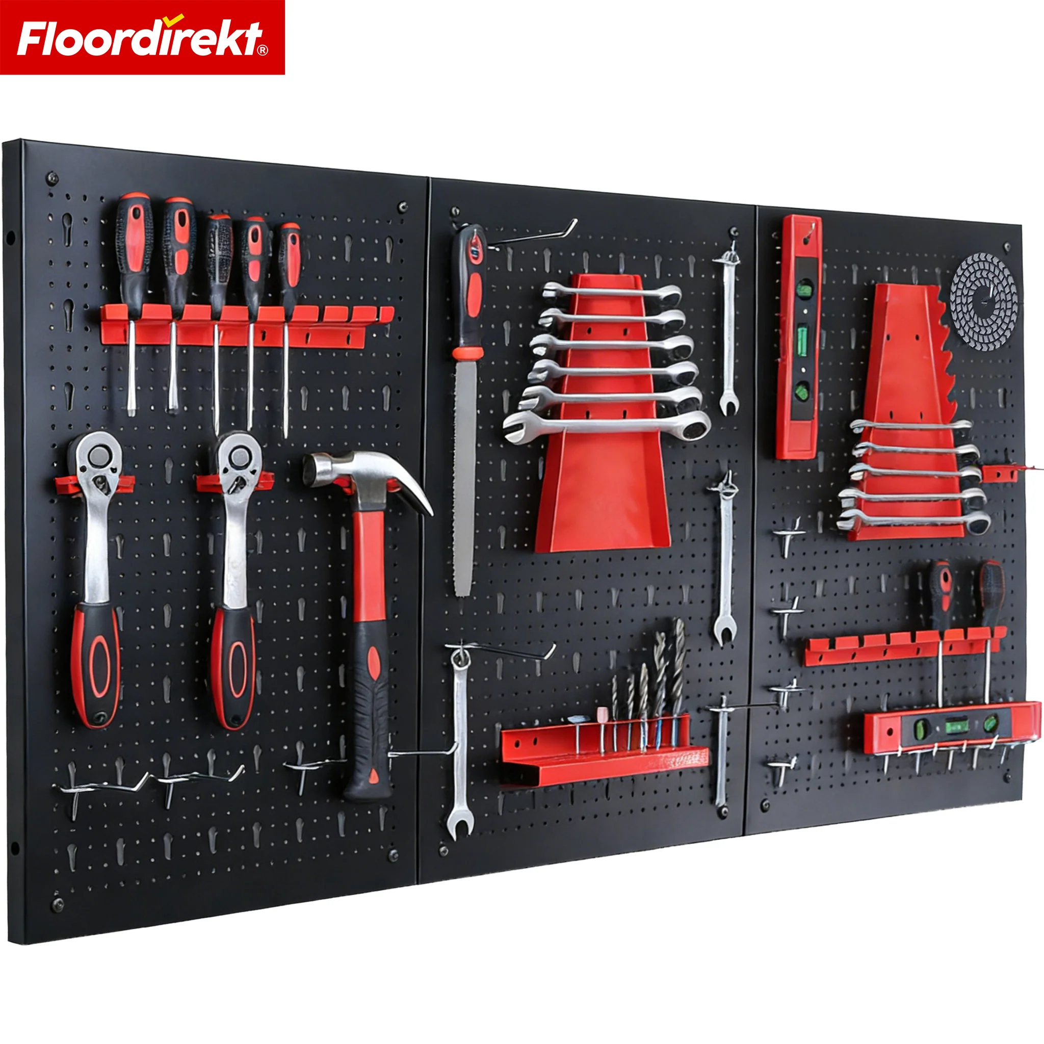 Werkzeugwand | Parker | Lochwand Set aus Metall mit Zubehör | Werkzeughalter für Werkstatt & Garage - Image 10